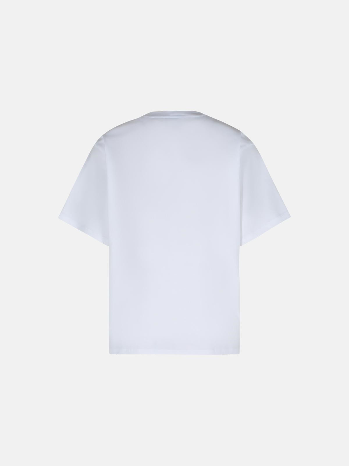 'TELANTO' WHITE SUPIMA COTTON T-SHIRT - 3