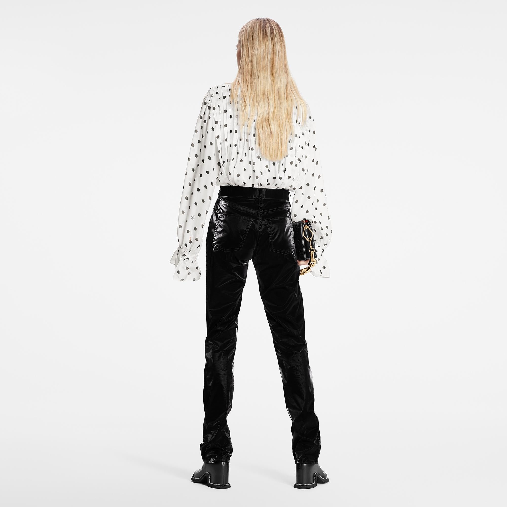Monogram Patch Stretch Nylon Pants - 4