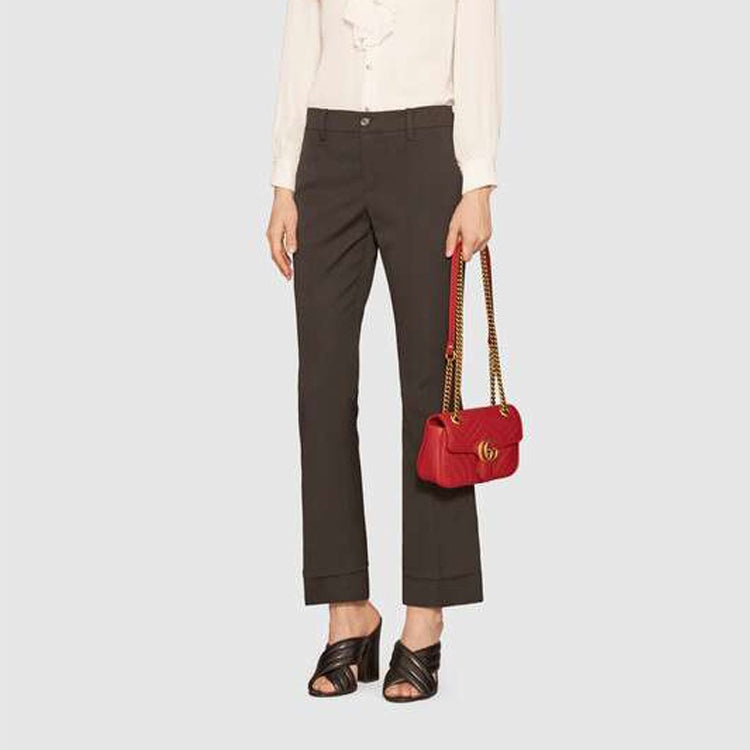 (WMNS) Gucci GG Marmont Mini Shoulder Bag Red 446744-DTDIT-6433 - 12