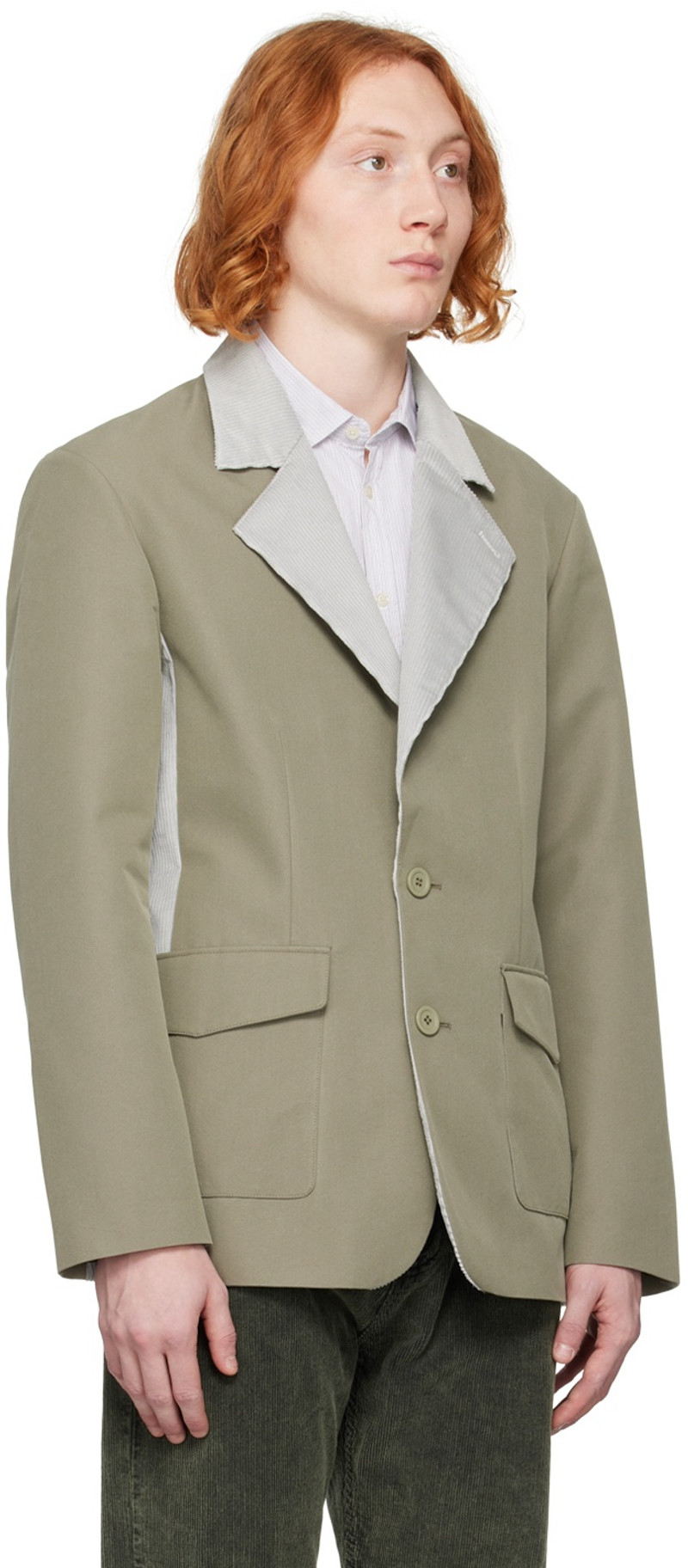 Stockholm Surfboard Club SSENSE Exclusive Taupe Blazer outlook