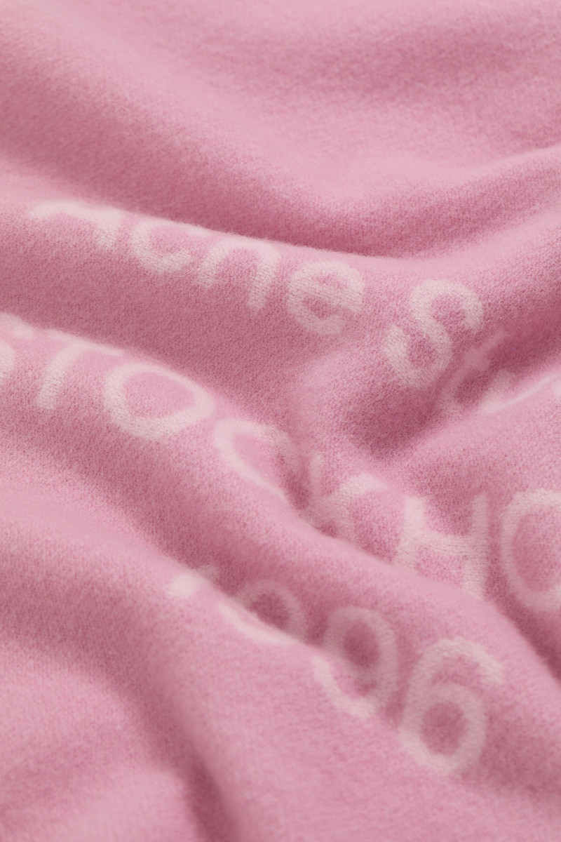 Logo scarf - Wide - Cotton candy pink 3