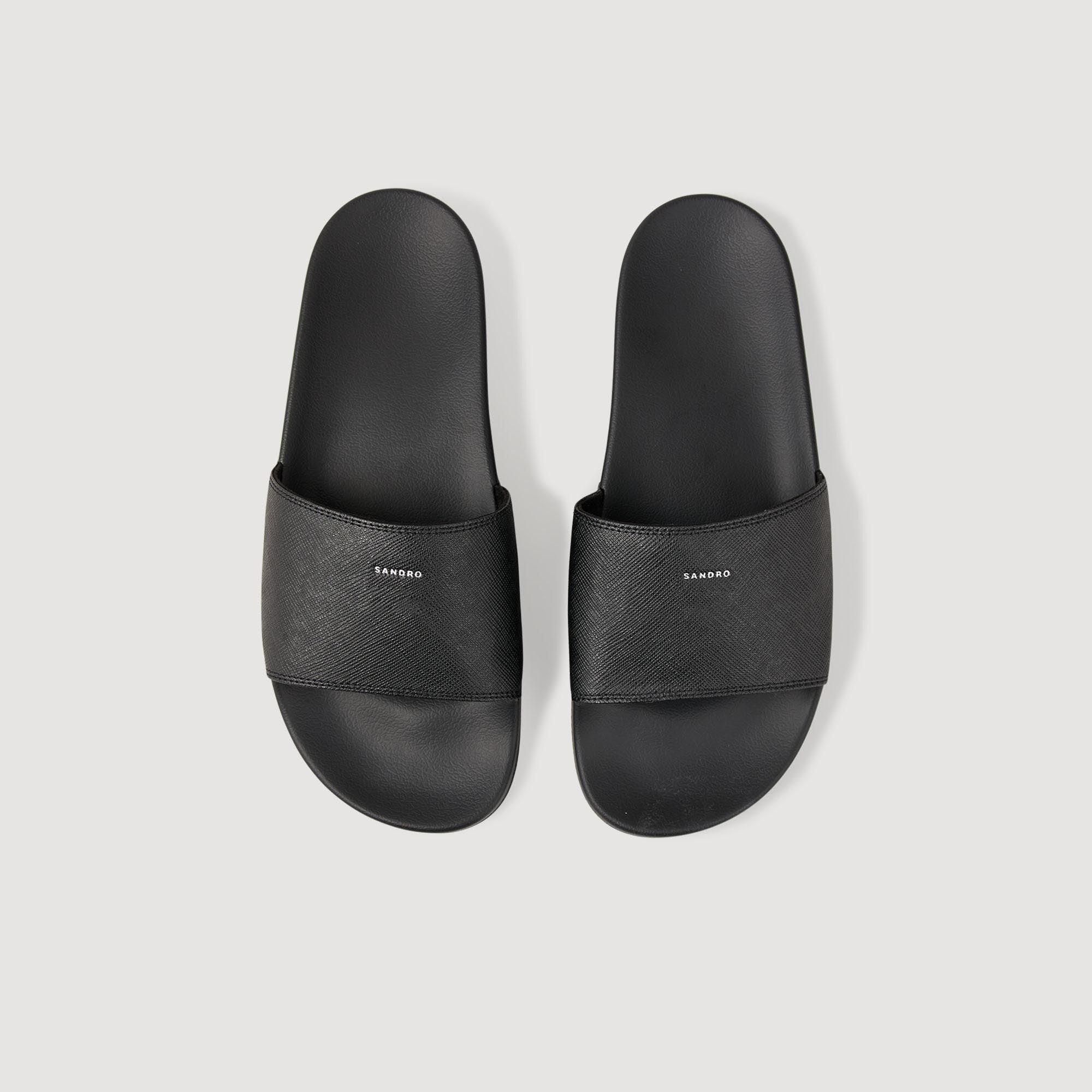 SANDALS IN RECONSTITUTED LEATHER - 3