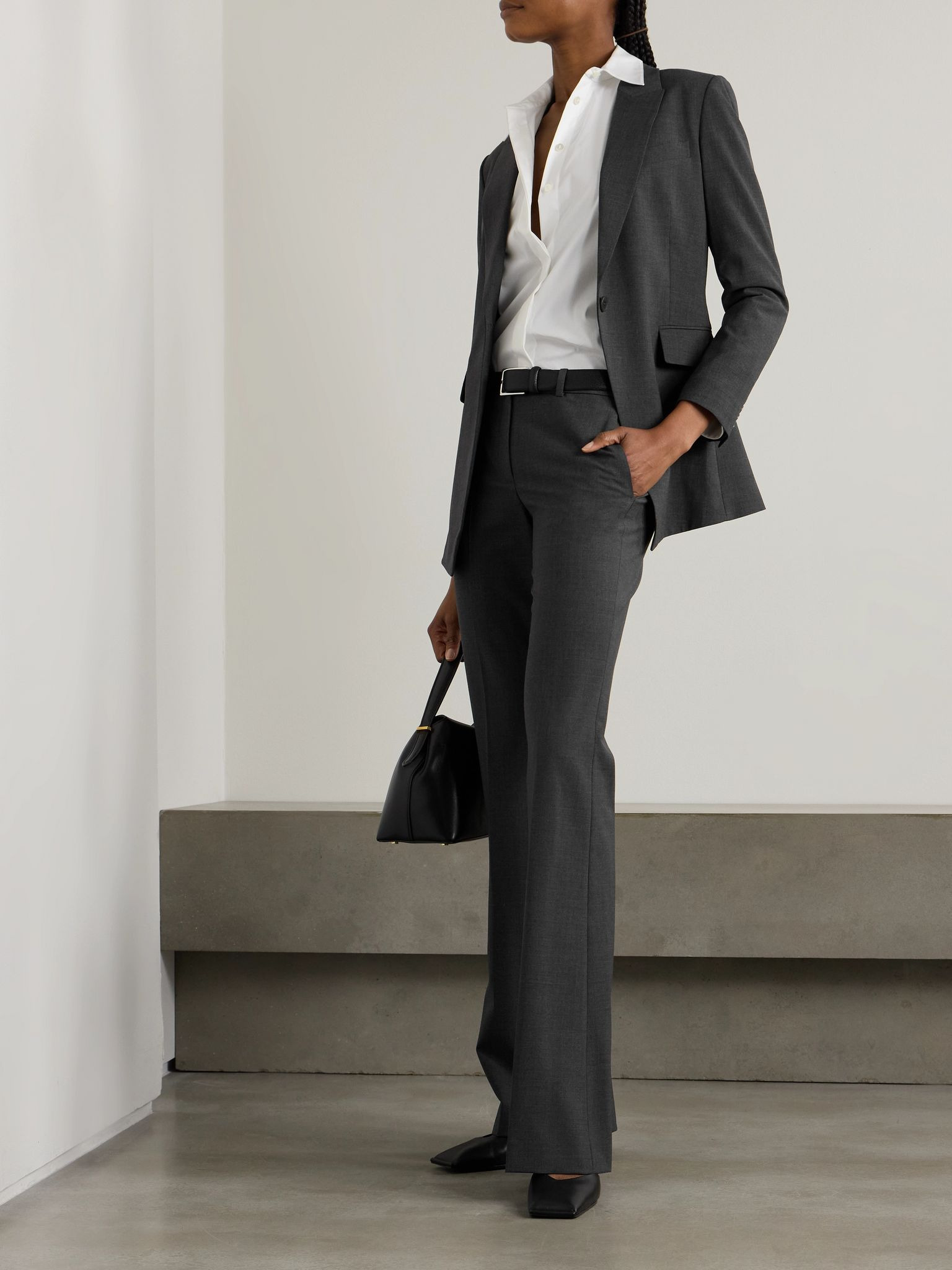 Etiennette wool-blend blazer Gray - 2