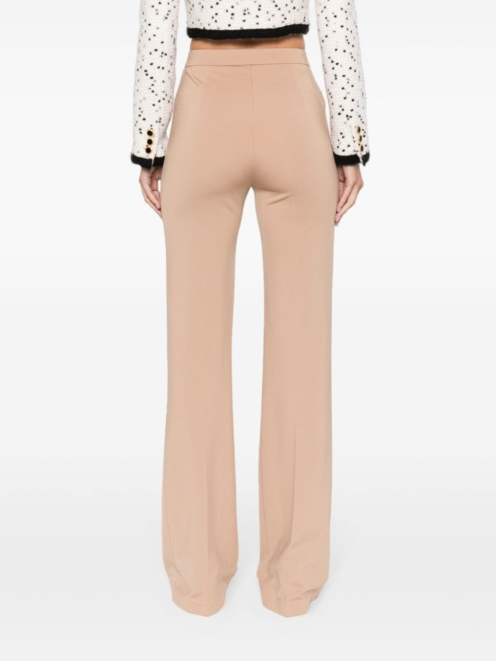 jersey flared trousers - 4