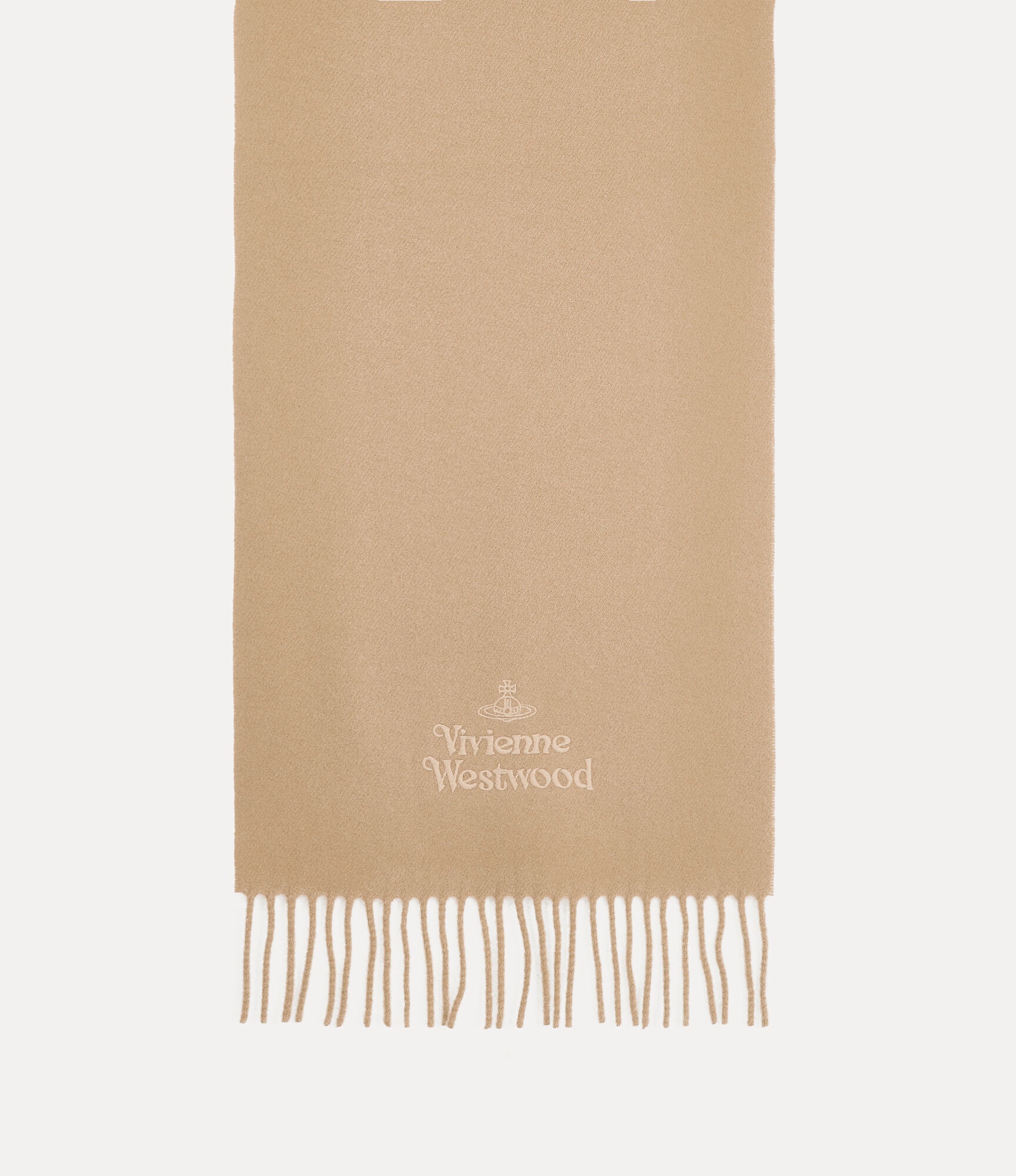 EMBROIDERED LAMBSWOOL SCARF - 2