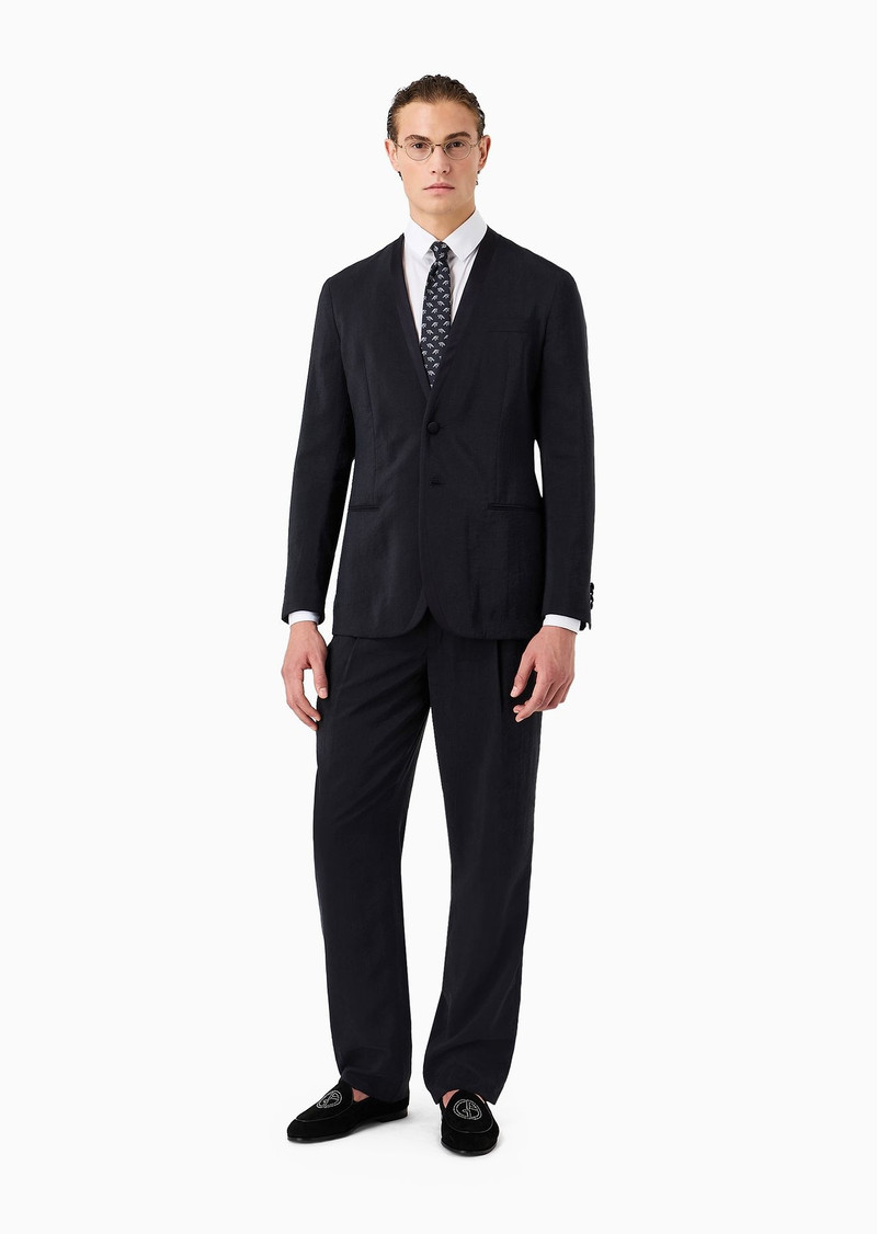 GIORGIO ARMANI Two-dart trousers in silk-blend twill outlook