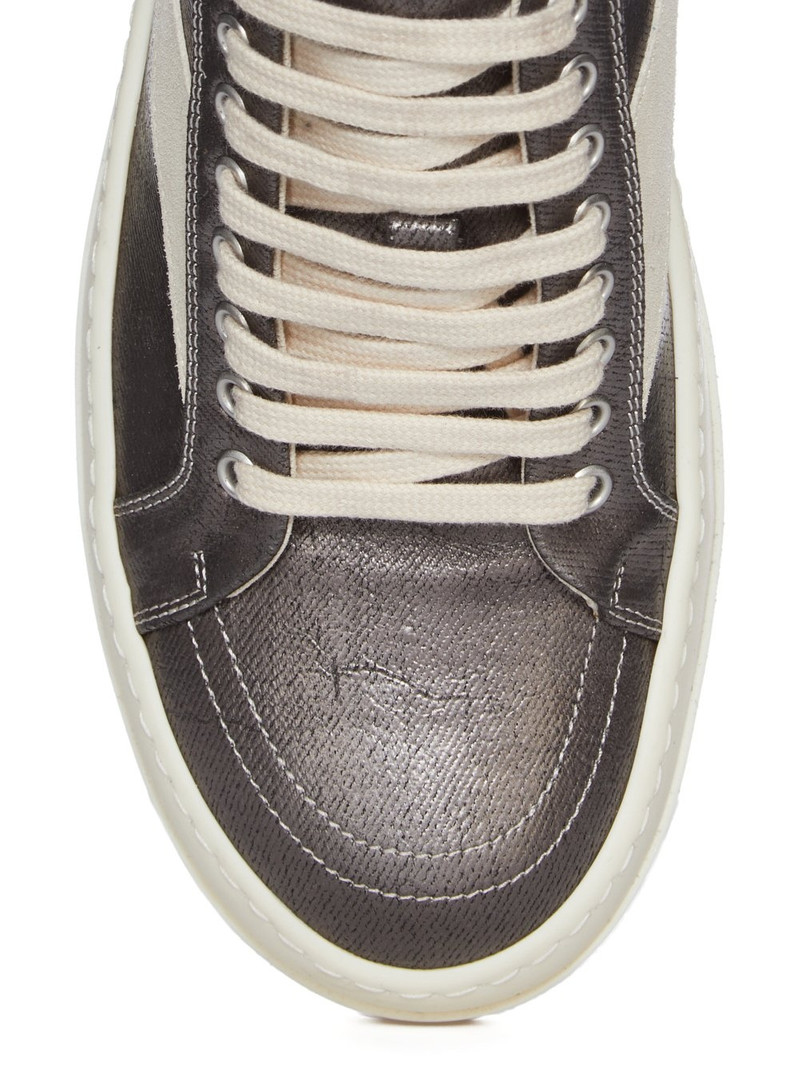 metallic-panel lace-up sneakers 6