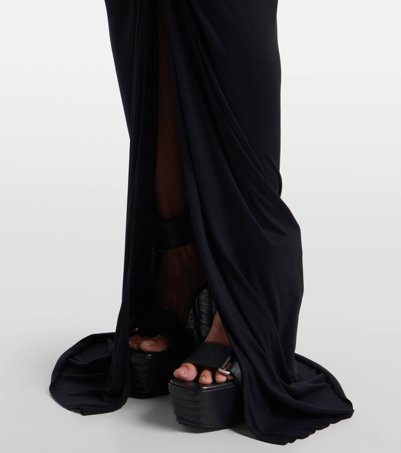 Poppy LS ruched jersey maxi skirt 5