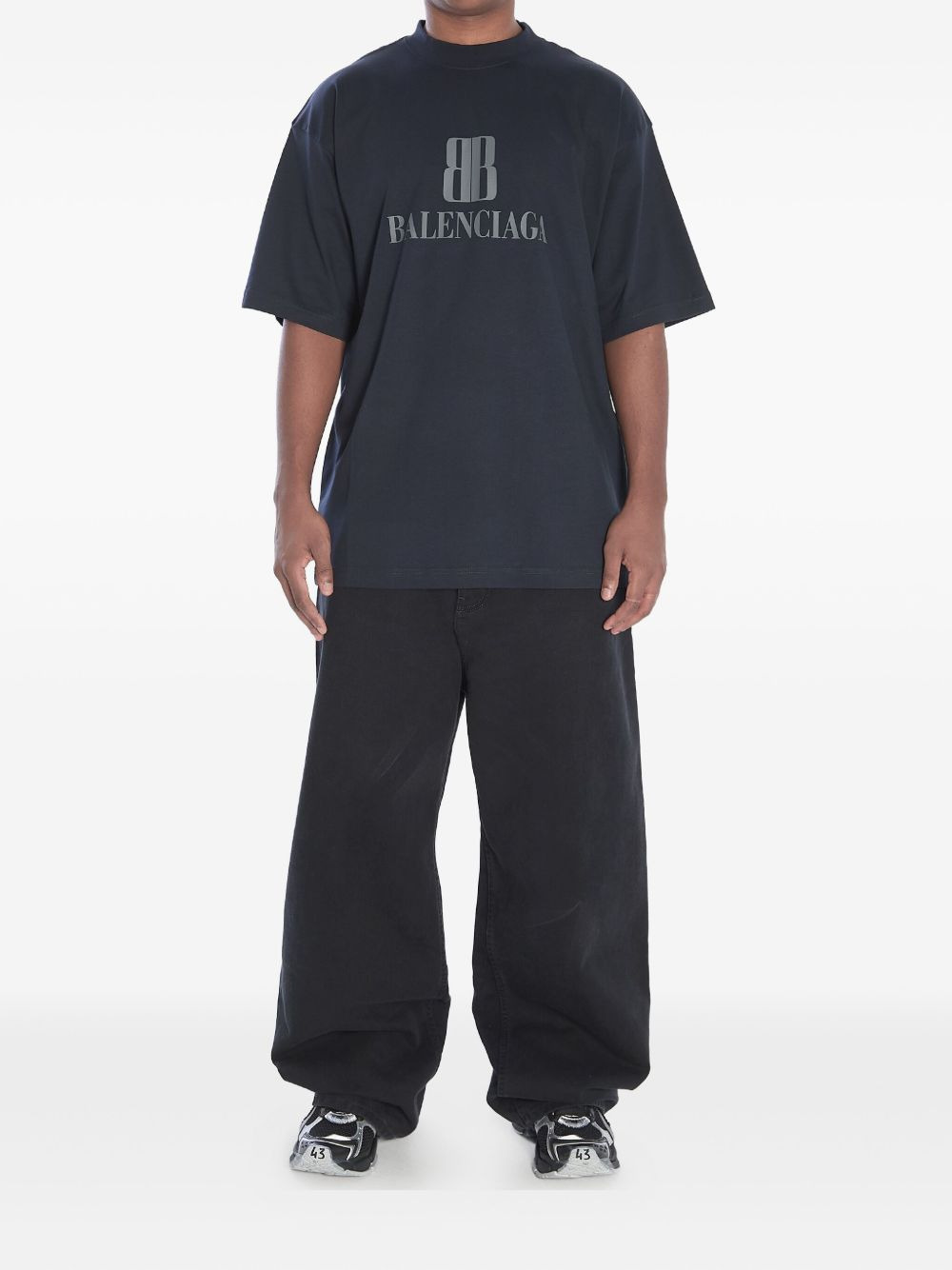 Nano BB logo-print cotton T-shirt - 2