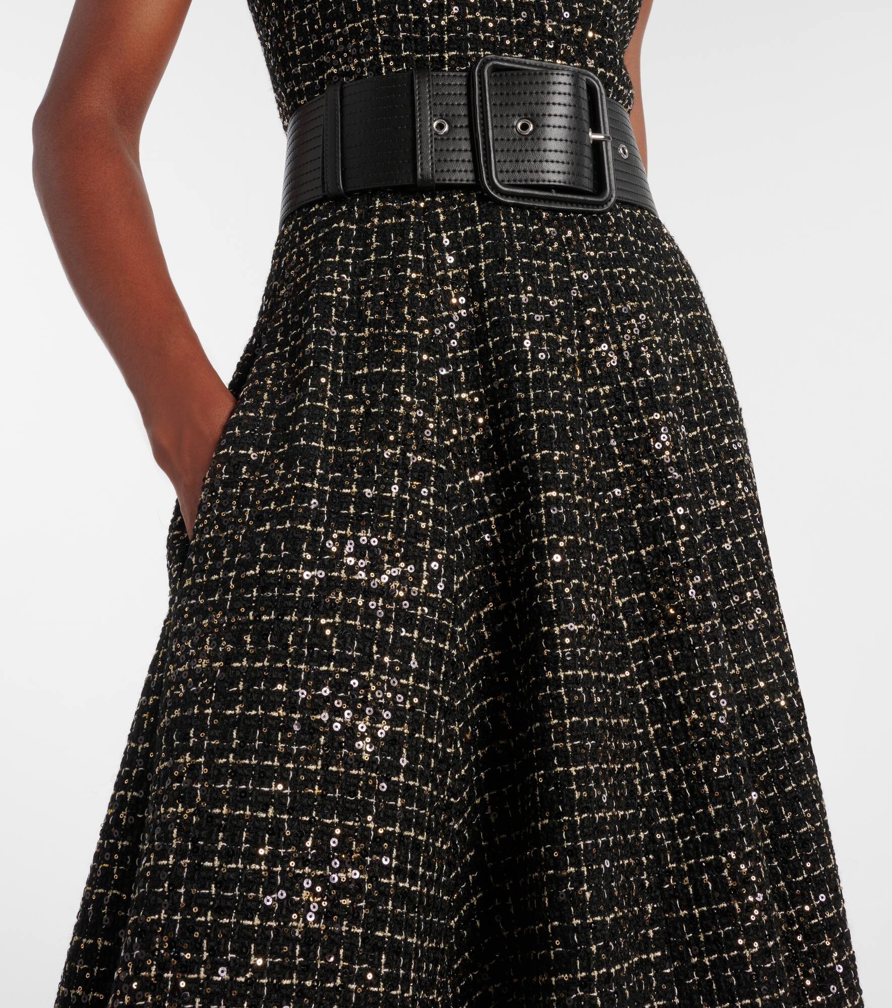 Okimi sequined tweed midi dress - 5