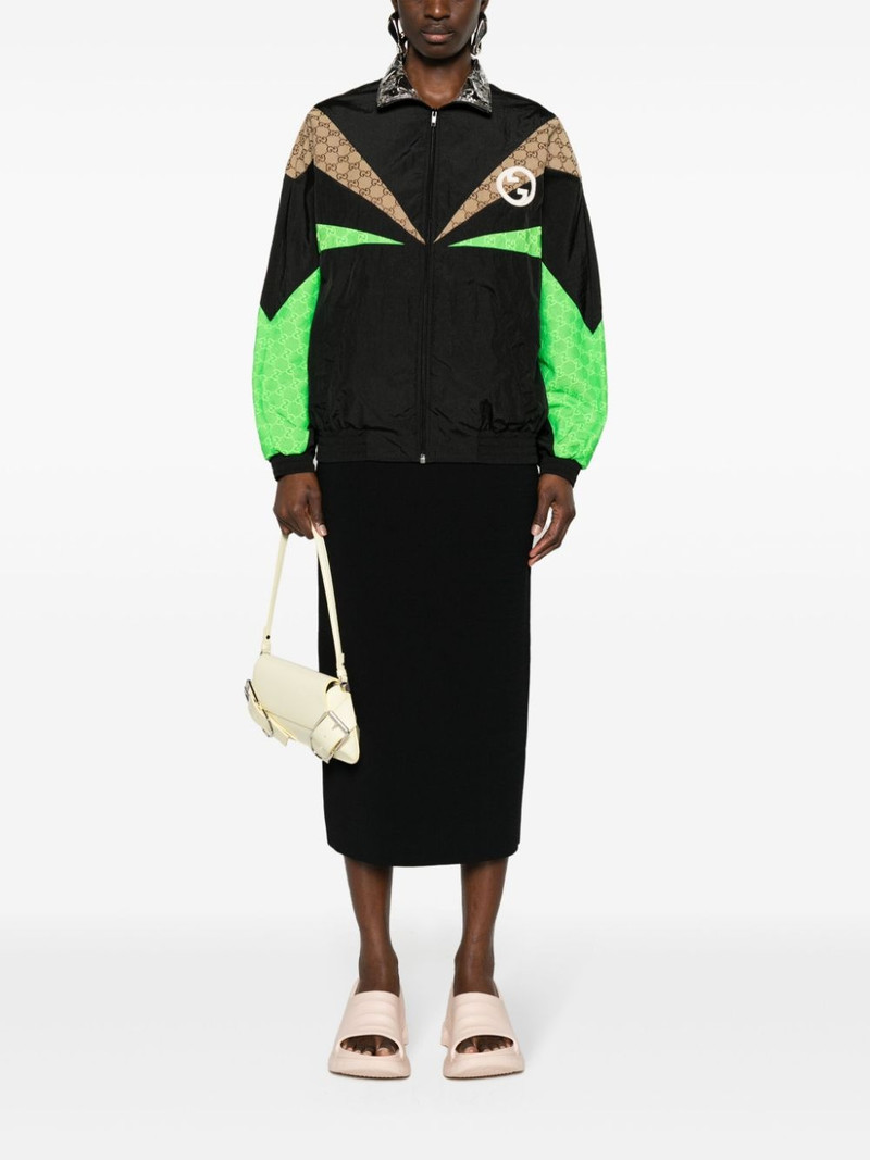 GUCCI colour-block bomber jacket outlook