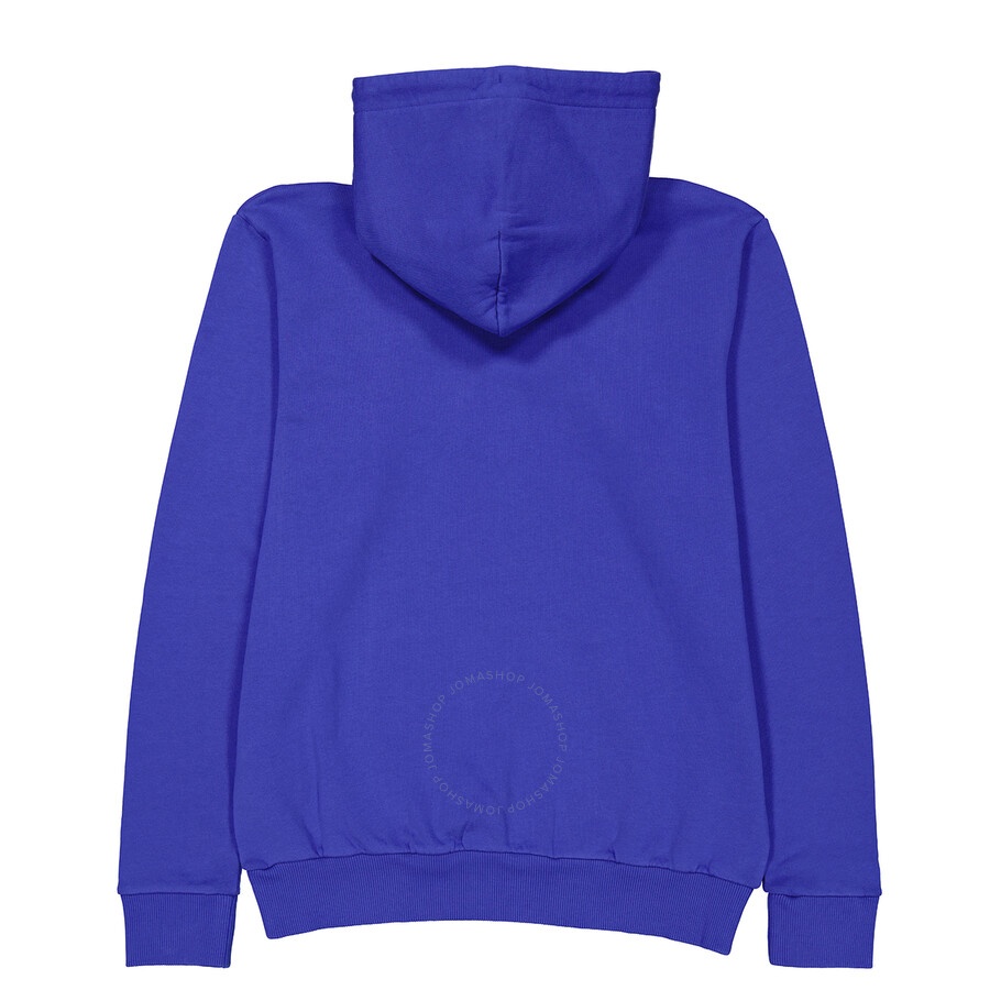 Marcelo Burlon Men's Blue Cross Logo Regular Hoodie - 2