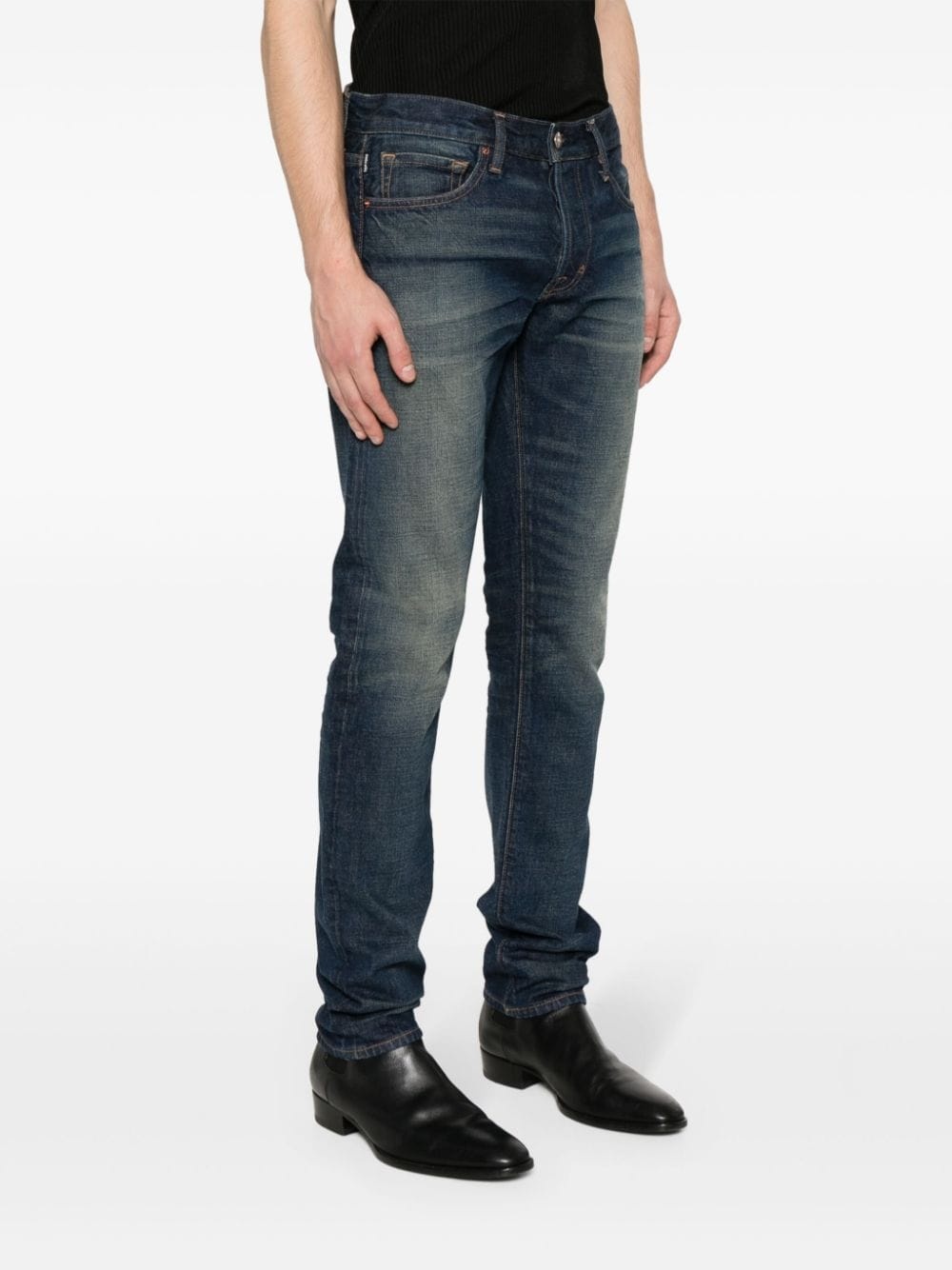 mid-rise slim-fit jeans - 3