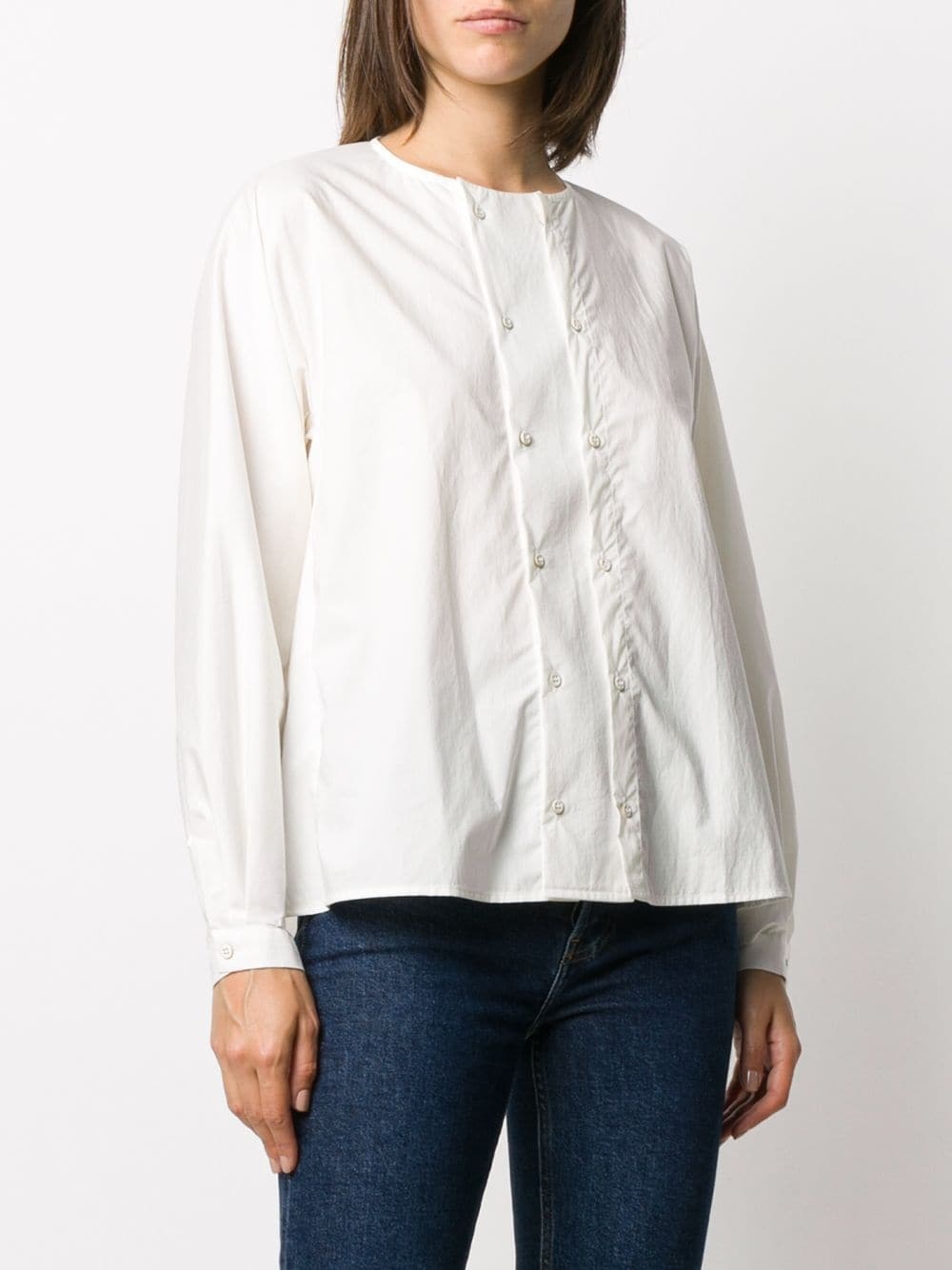 Chef collarless cotton shirt - 3