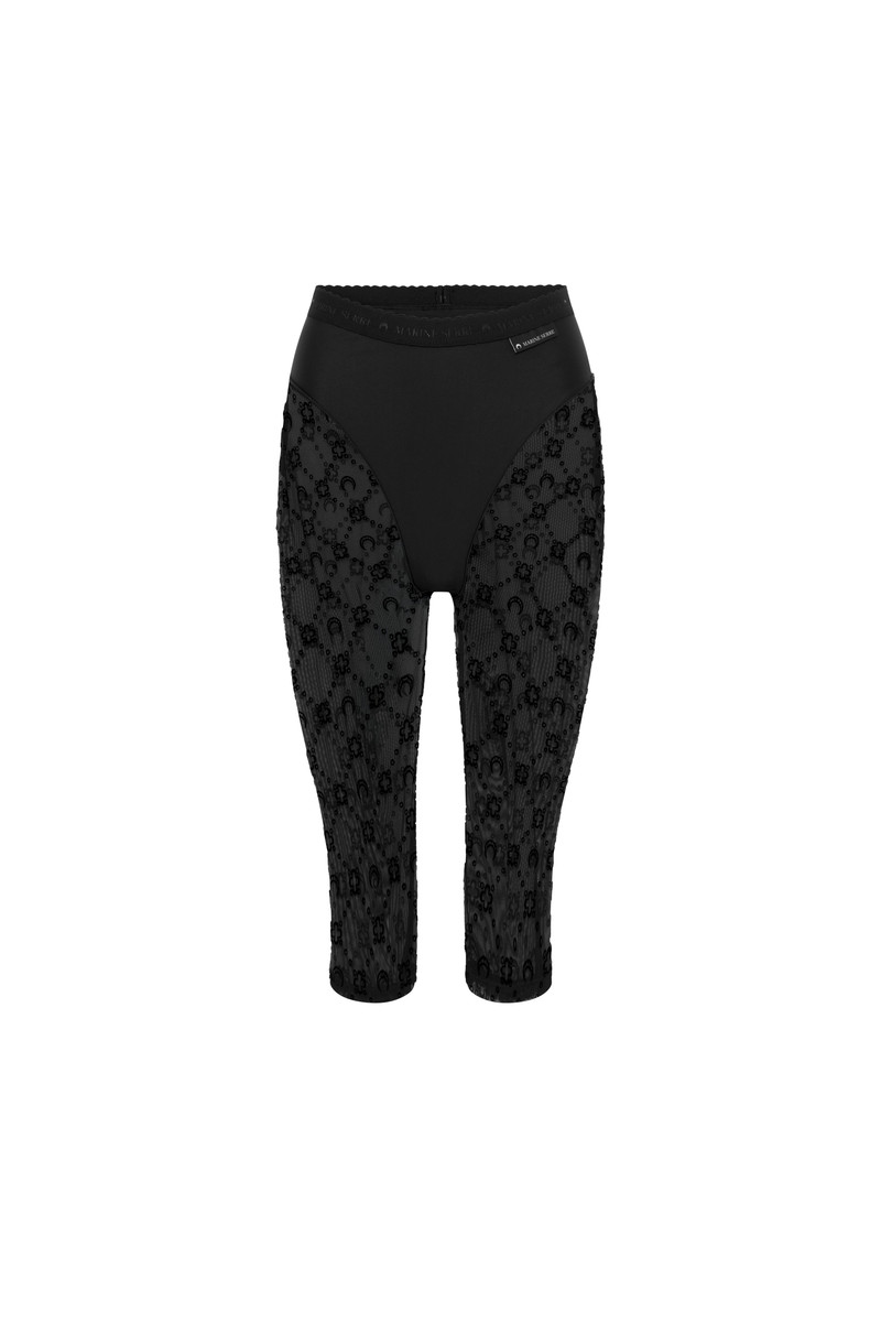 Moonogram mesh flock capri 1