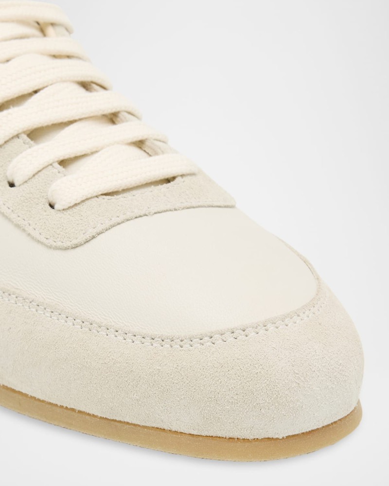 Common Projects Minimal Leather And Suede Low-Top Runner Sneakers outlook