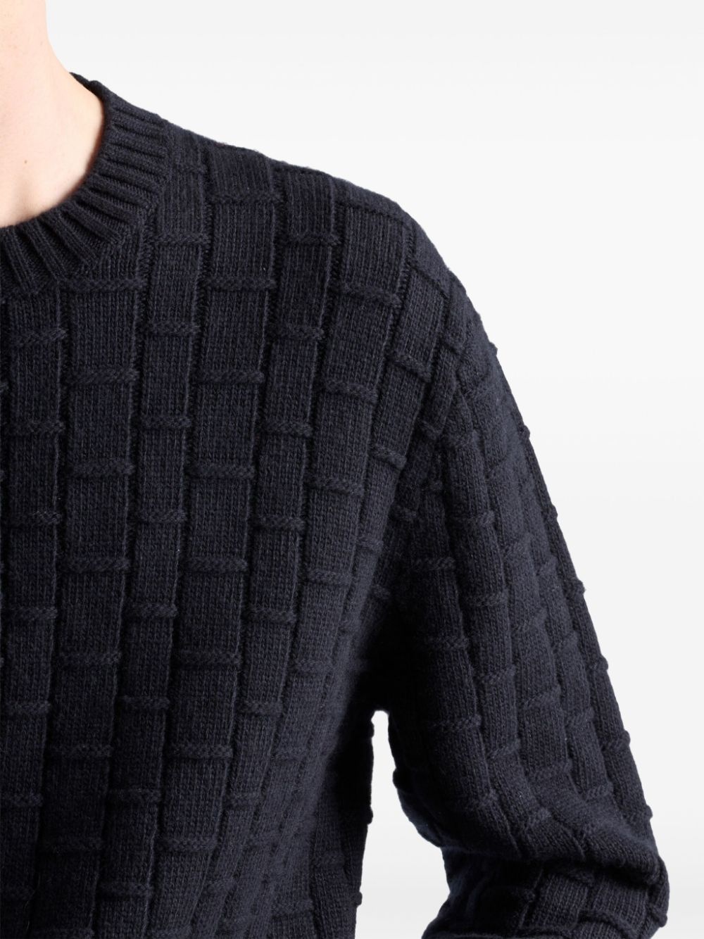 Prada crew-neck cashmere sweater | REVERSIBLE