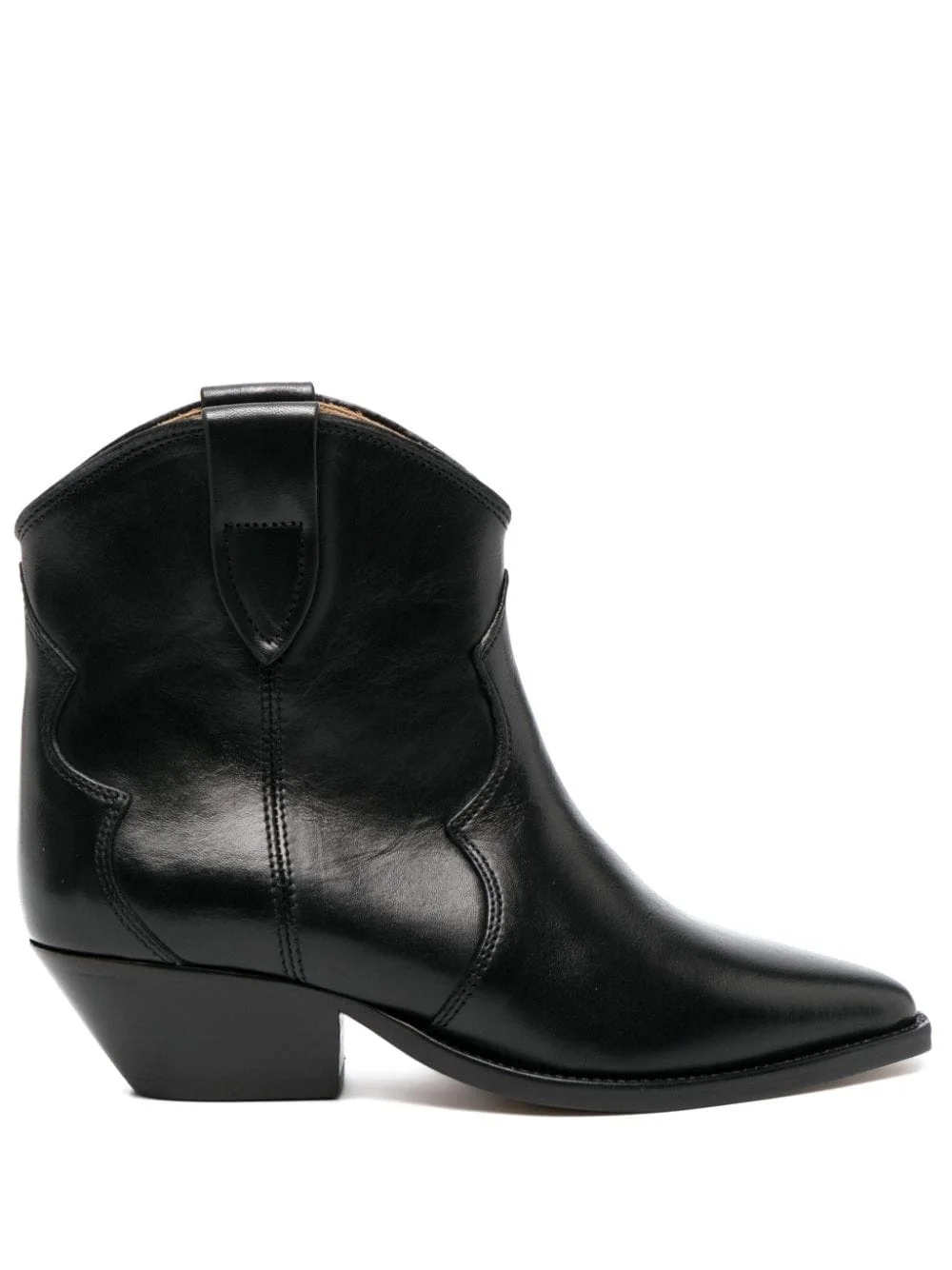 pointed-toe leather ankle boots - 1