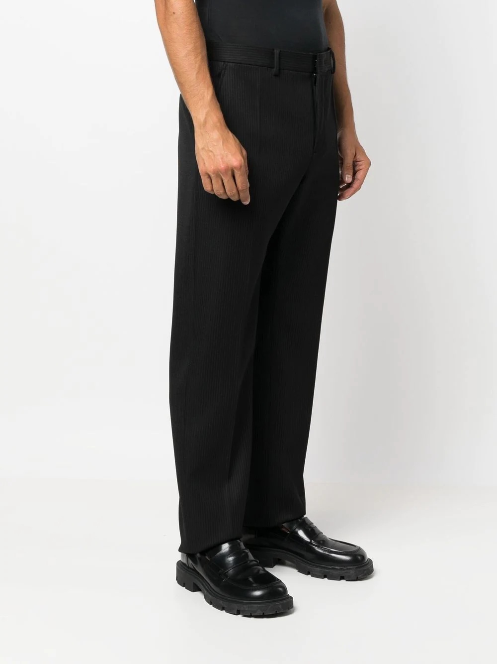 pinstirped tailored trousers - 3