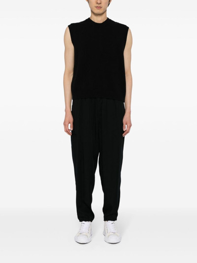 Yohji Yamamoto high-waist tapered trousers outlook