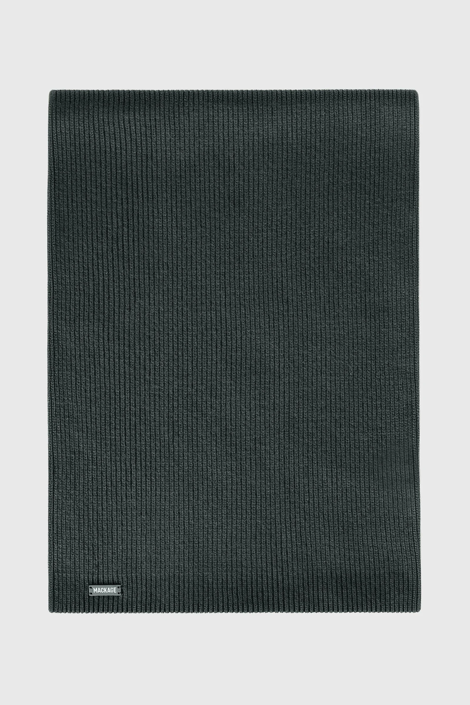BENSON Rib-Knit Wool Blend Scarf - 1
