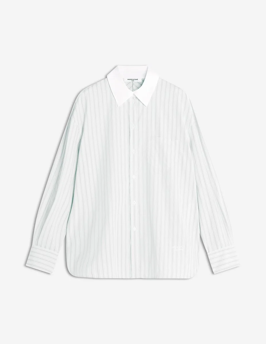 MAISON KITSUNE HANDWRITING BOYFRIEND SHIRT - 1