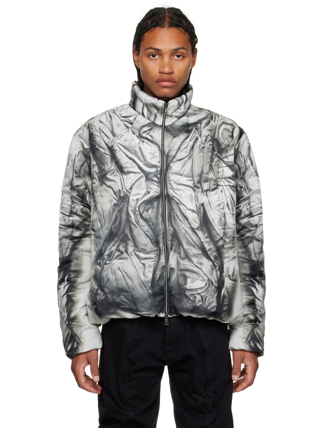 White Print Jacket - 1