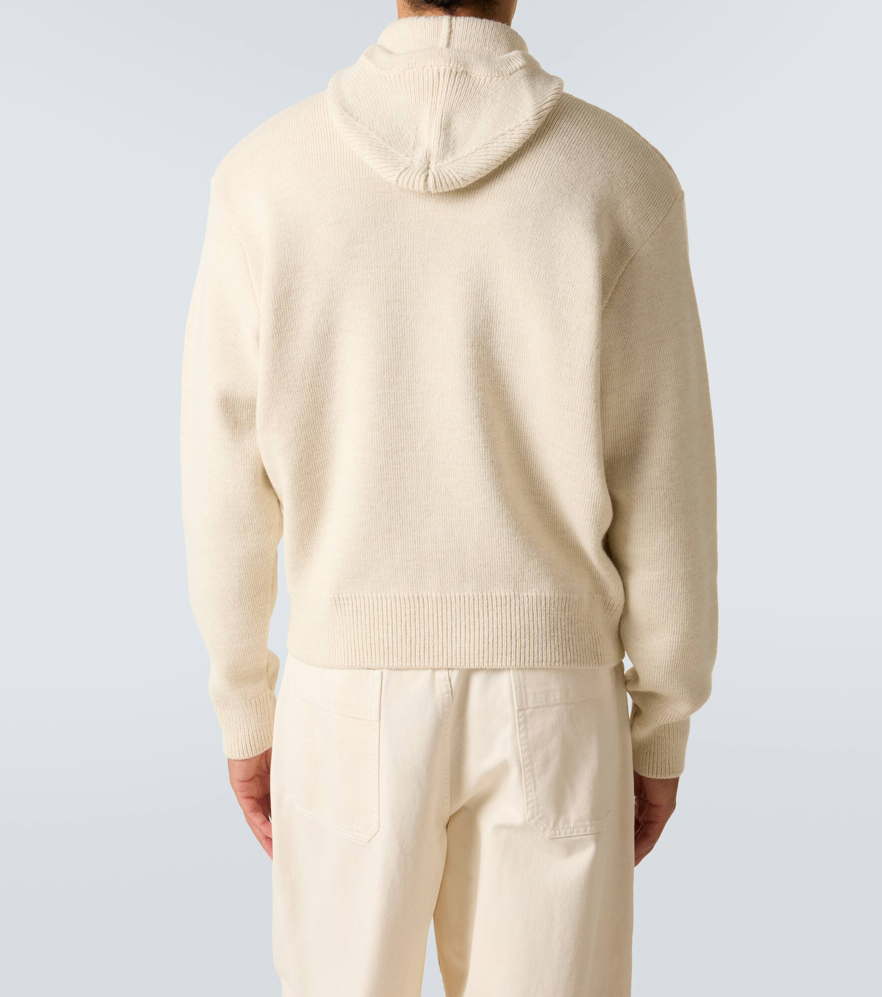 Hooded alpaca and wool-blend sweater - 4