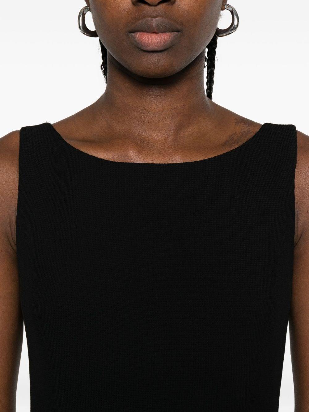 Sleeveless mini dress - 4