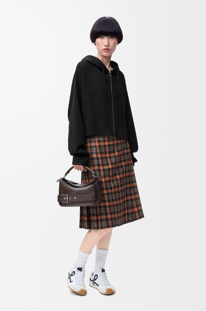 Loewe Anagram zip-up hoodie in wool outlook