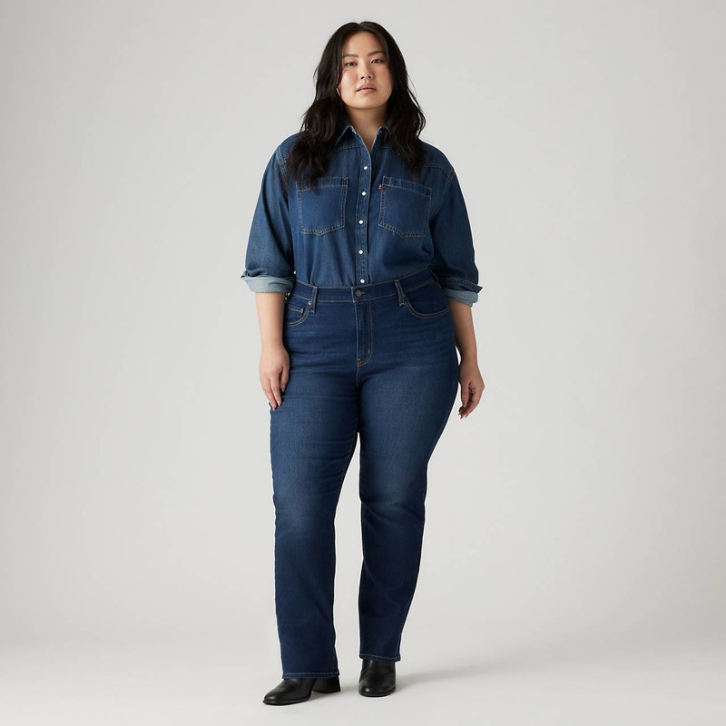 724 HIGH RISE SLIM STRAIGHT WOMEN'S JEANS (PLUS SIZE) 2