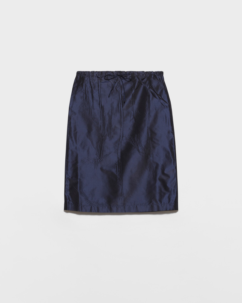 Taffeta midi-skirt 1