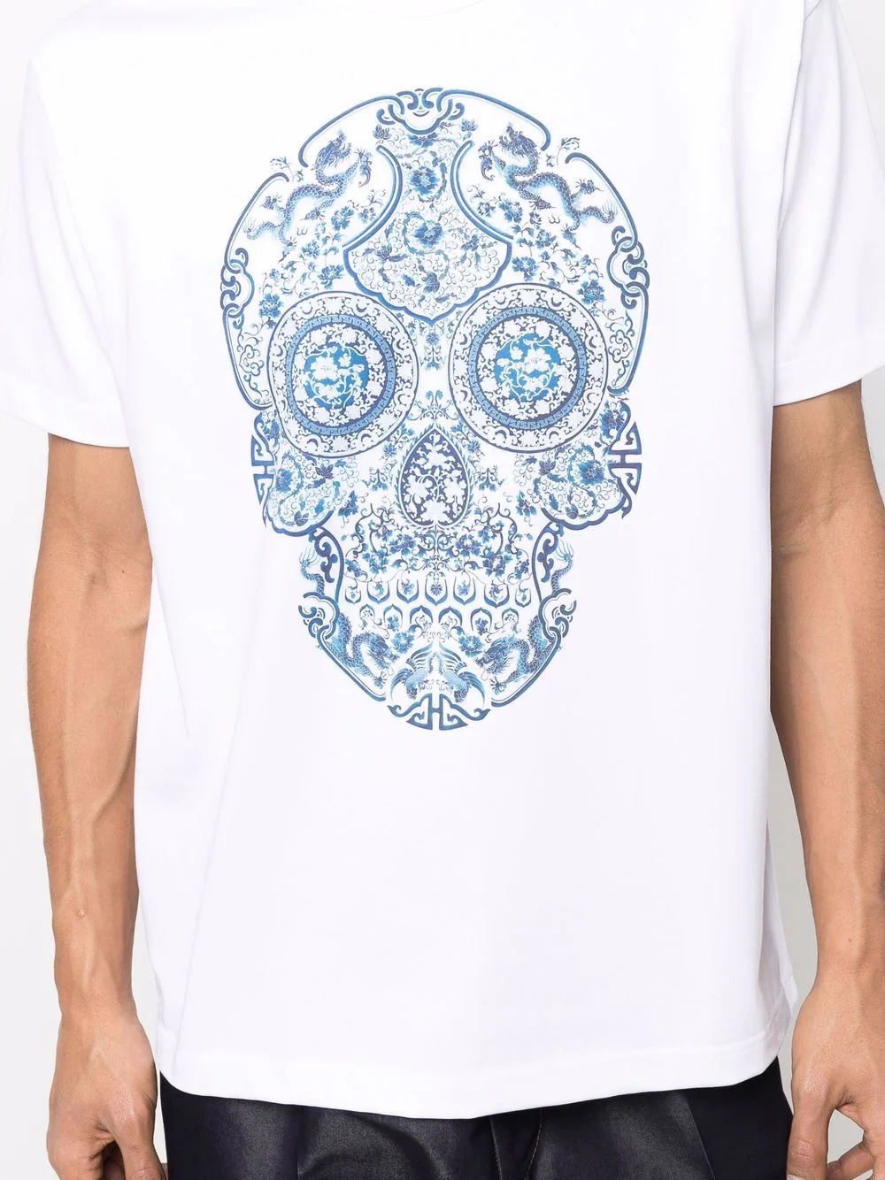 skull-print cotton T-Shirt - 5