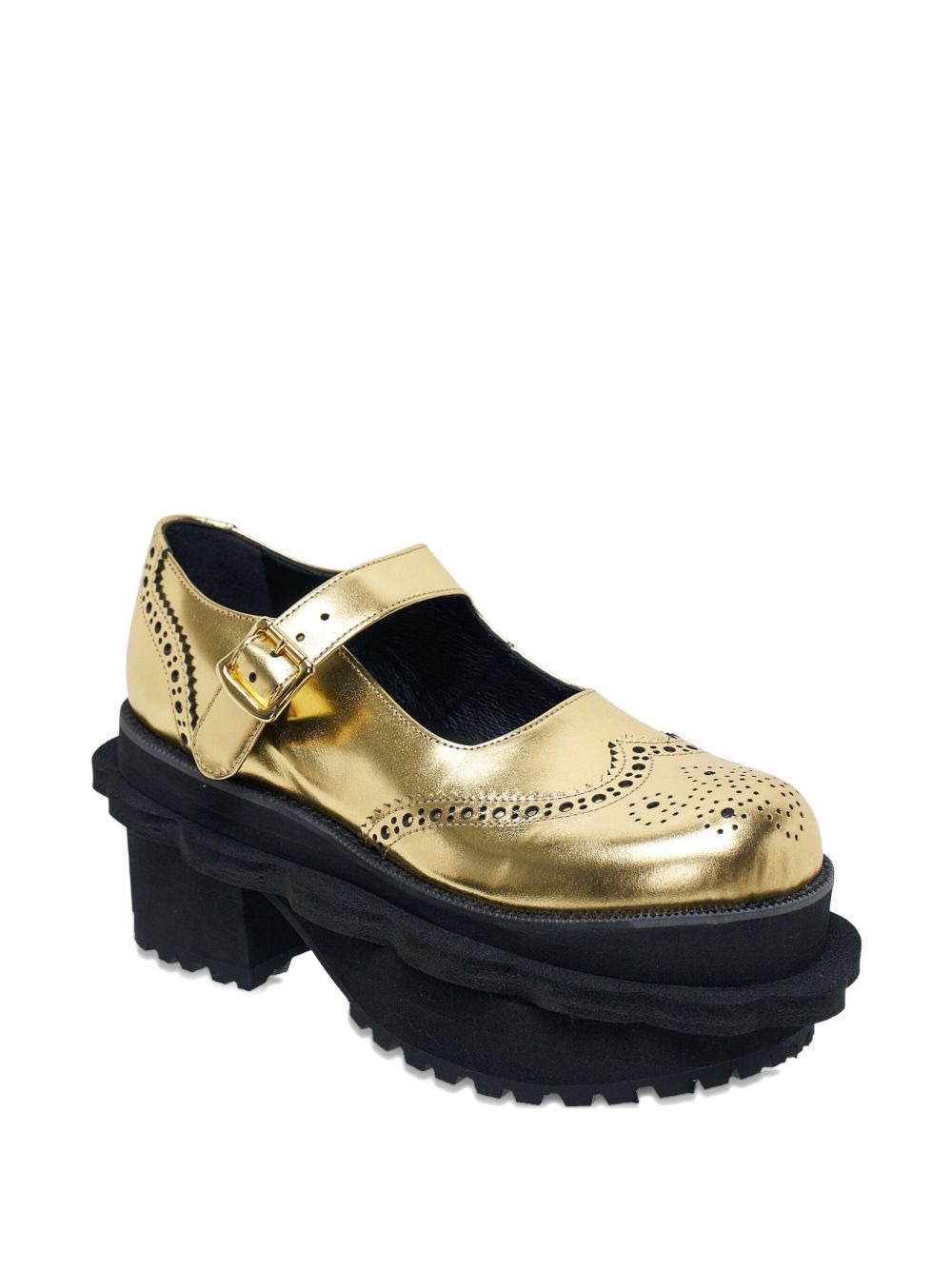 Steer foiled brogue sneakers - 2