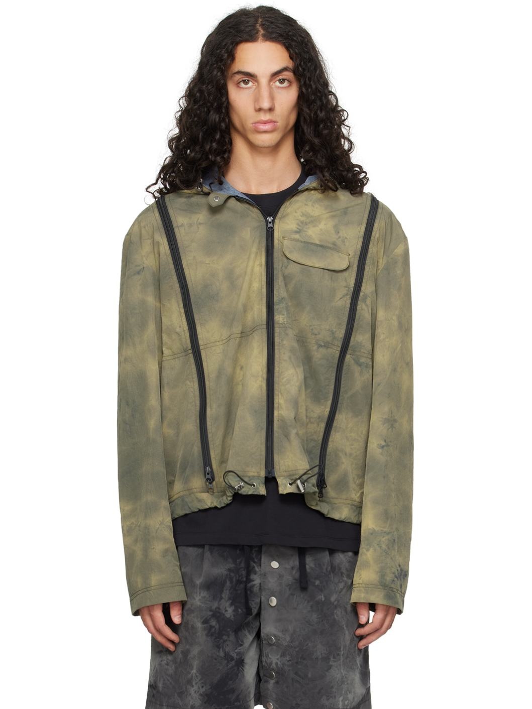 Khaki Zip Vent Jacket - 1