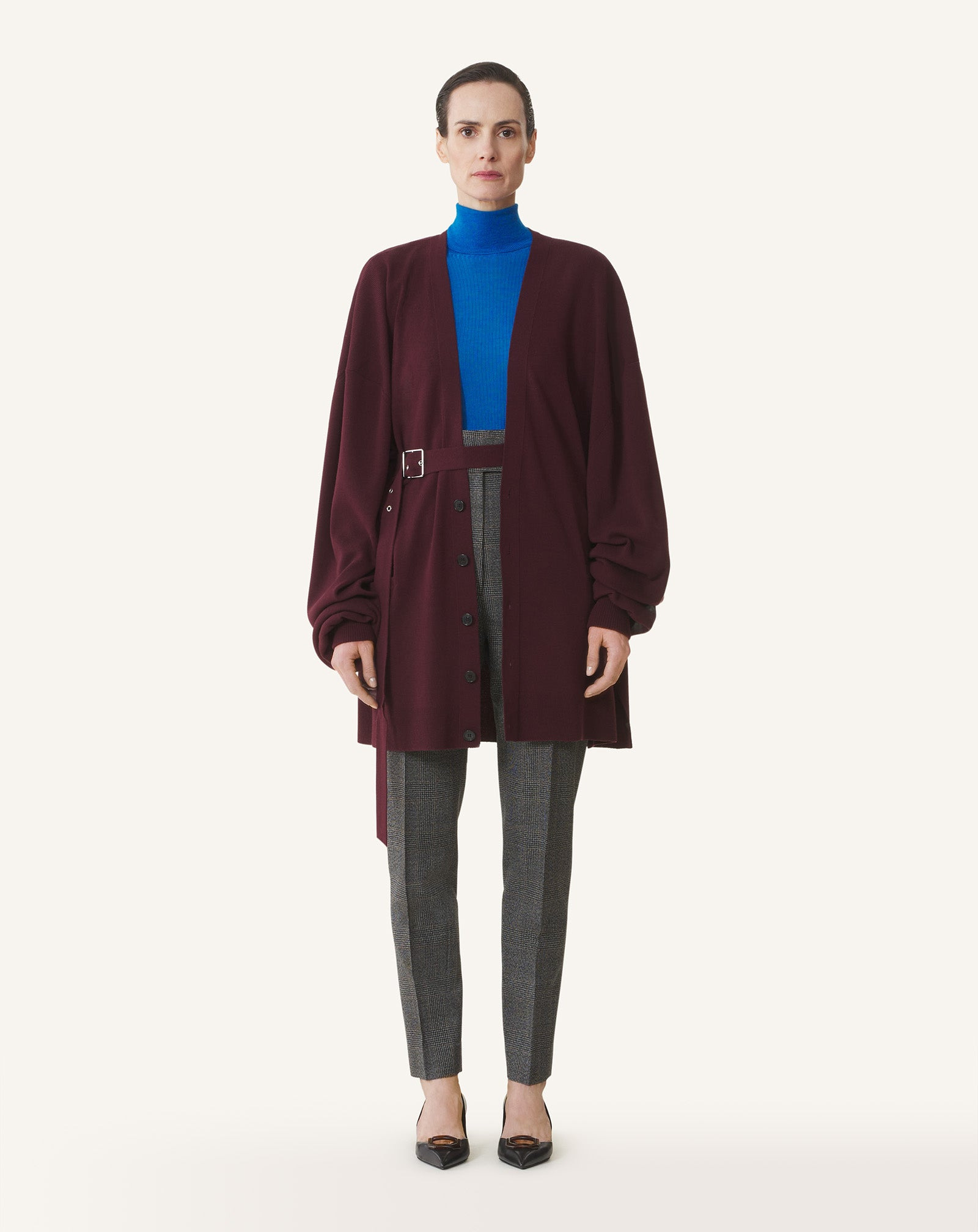 WOOL AND CASHMERE OVERSIZED CARDIGAN - 2