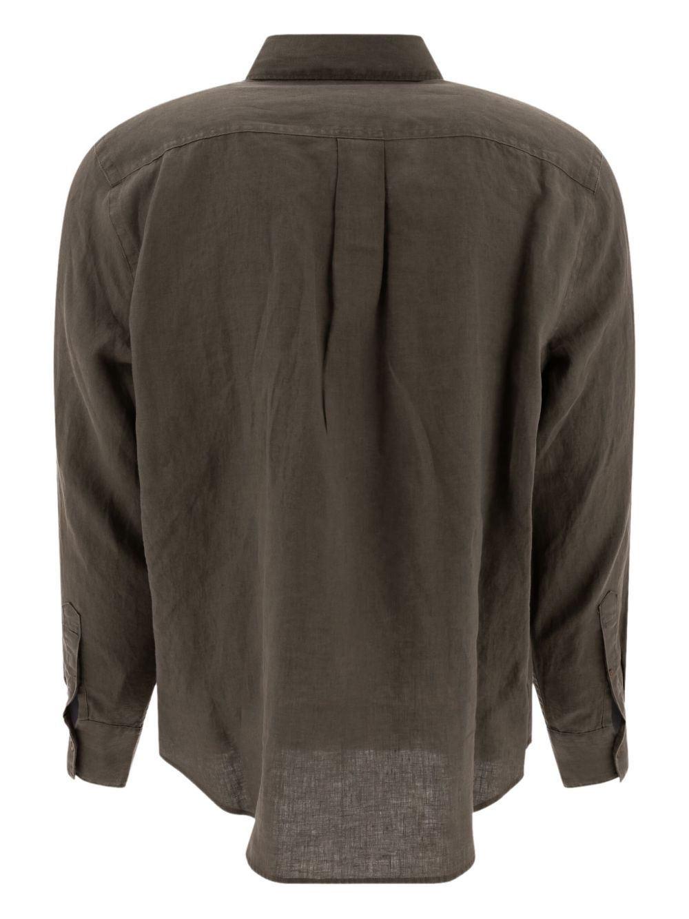 double-pocket linen shirt - 2