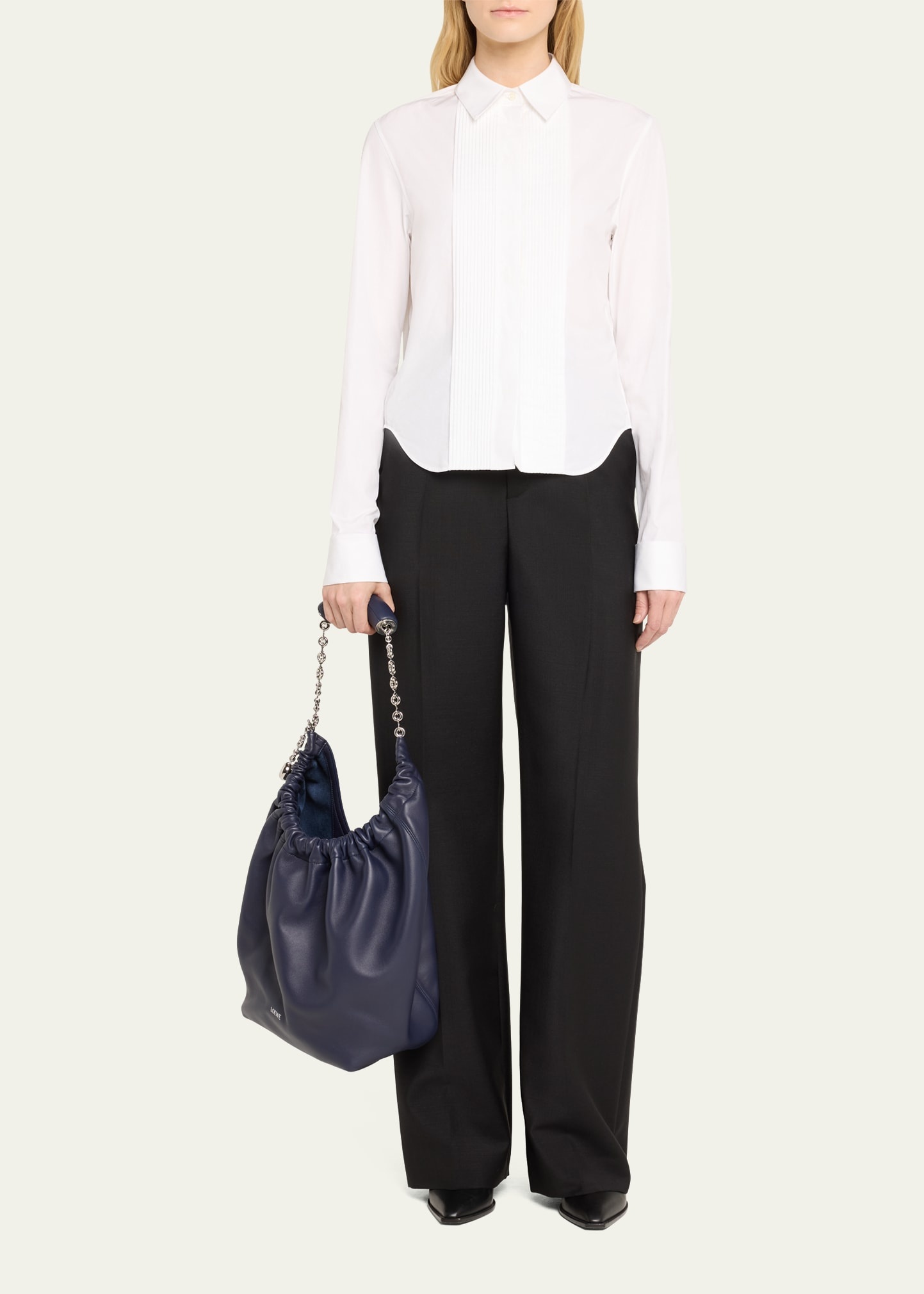 Squeeze Medium Shoulder Bag in Napa Leather - 6