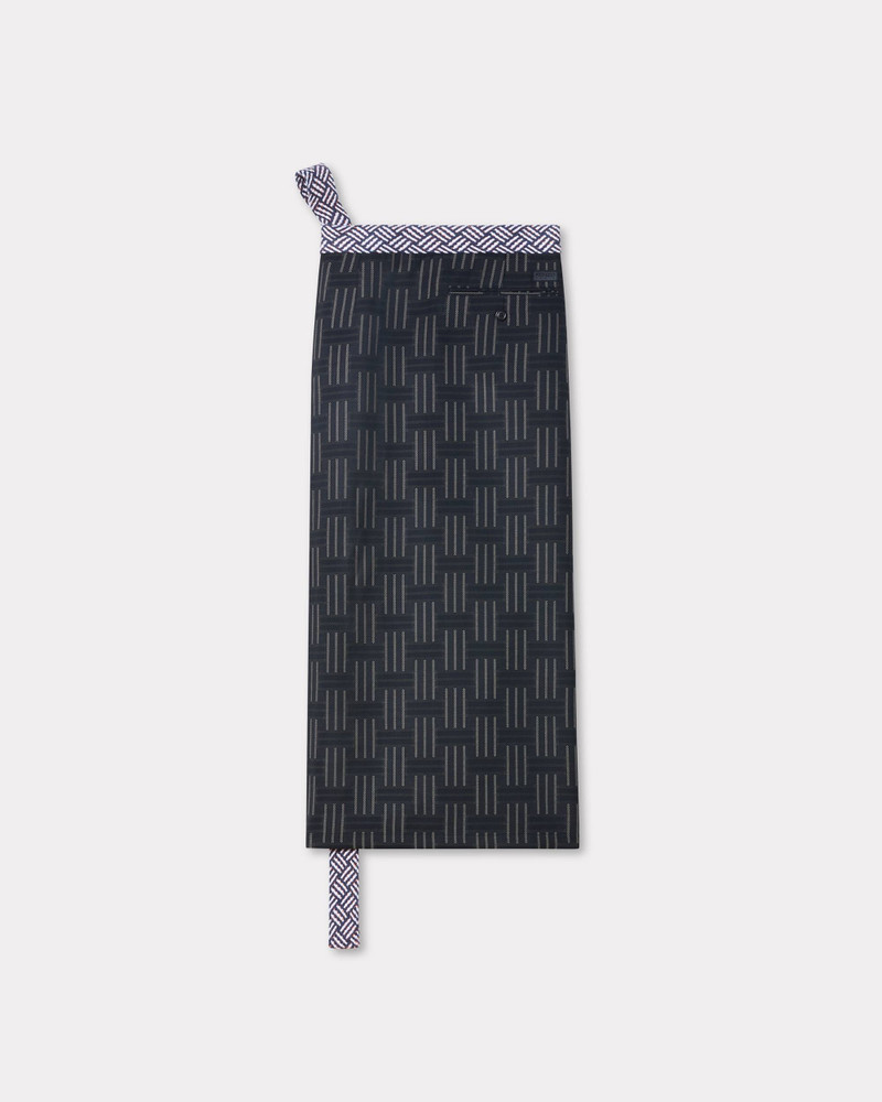 KENZO 'KENZO Weave' apron in wool and cotton outlook