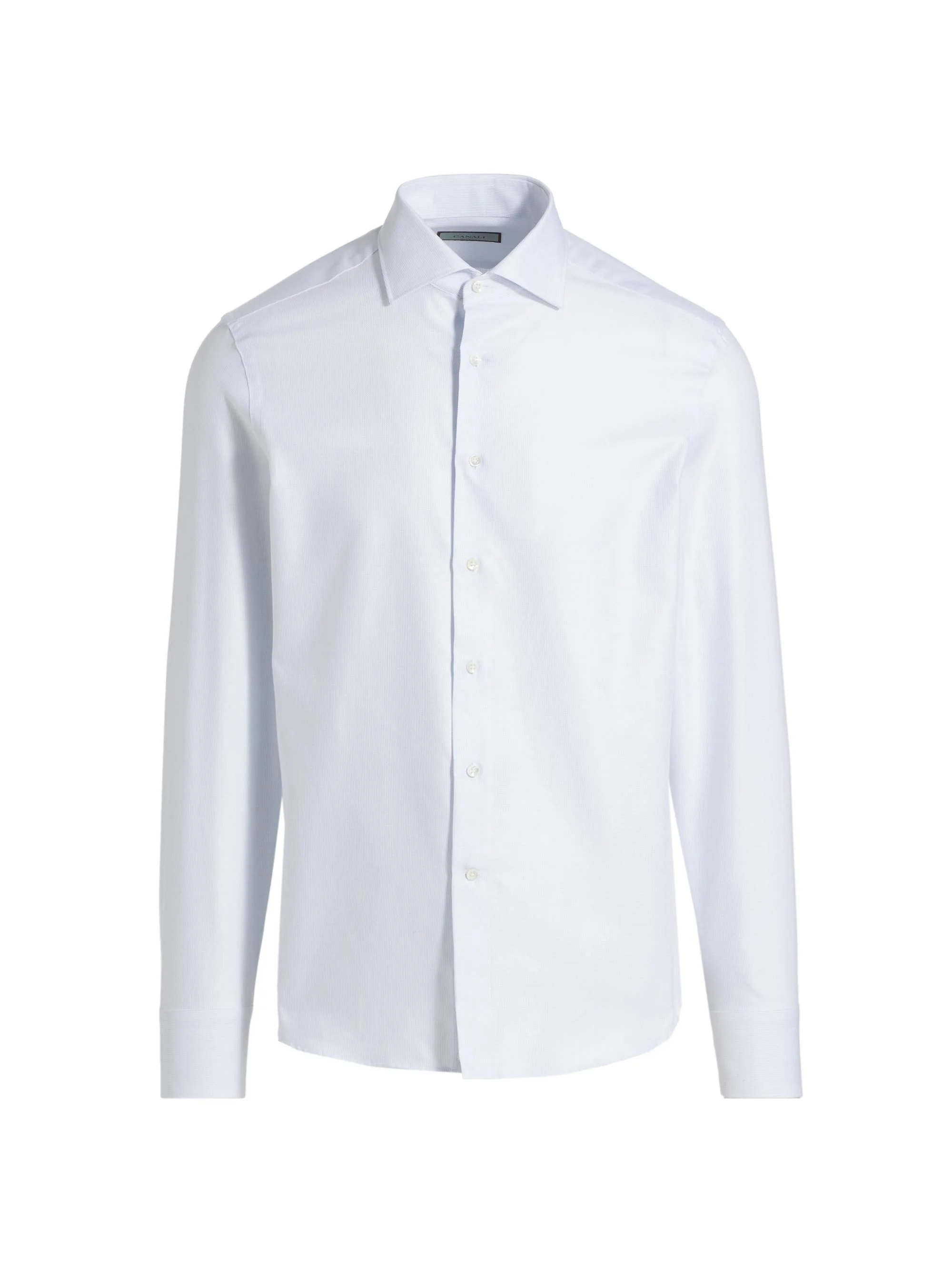 Men's Textured Cotton Modern-Fit Shirt - Light Blue - 1