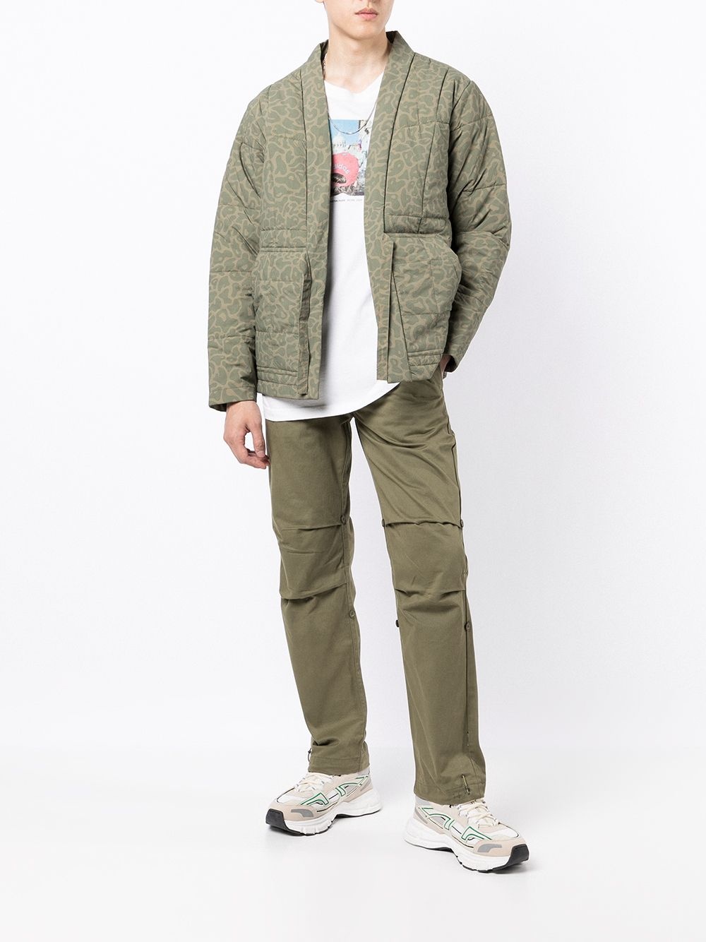 padded tie-waist jacket - 2