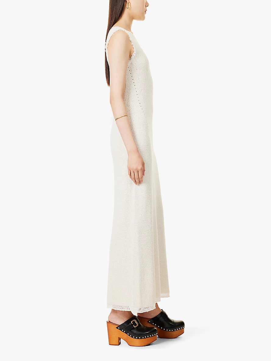 Silvia slim-fit bouclé maxi dress - 3