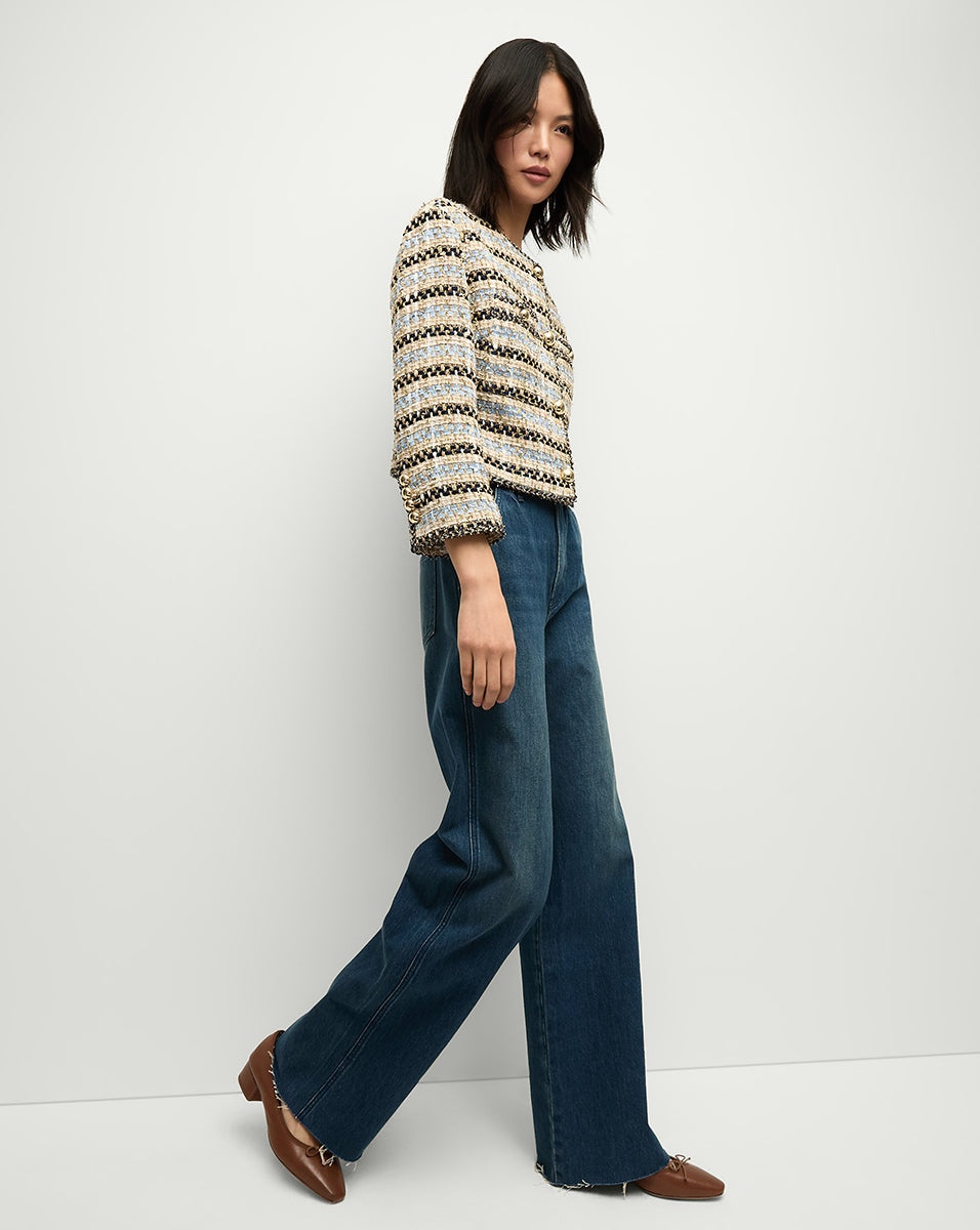 SUMIRA METALLIC TWEED JACKET - 4