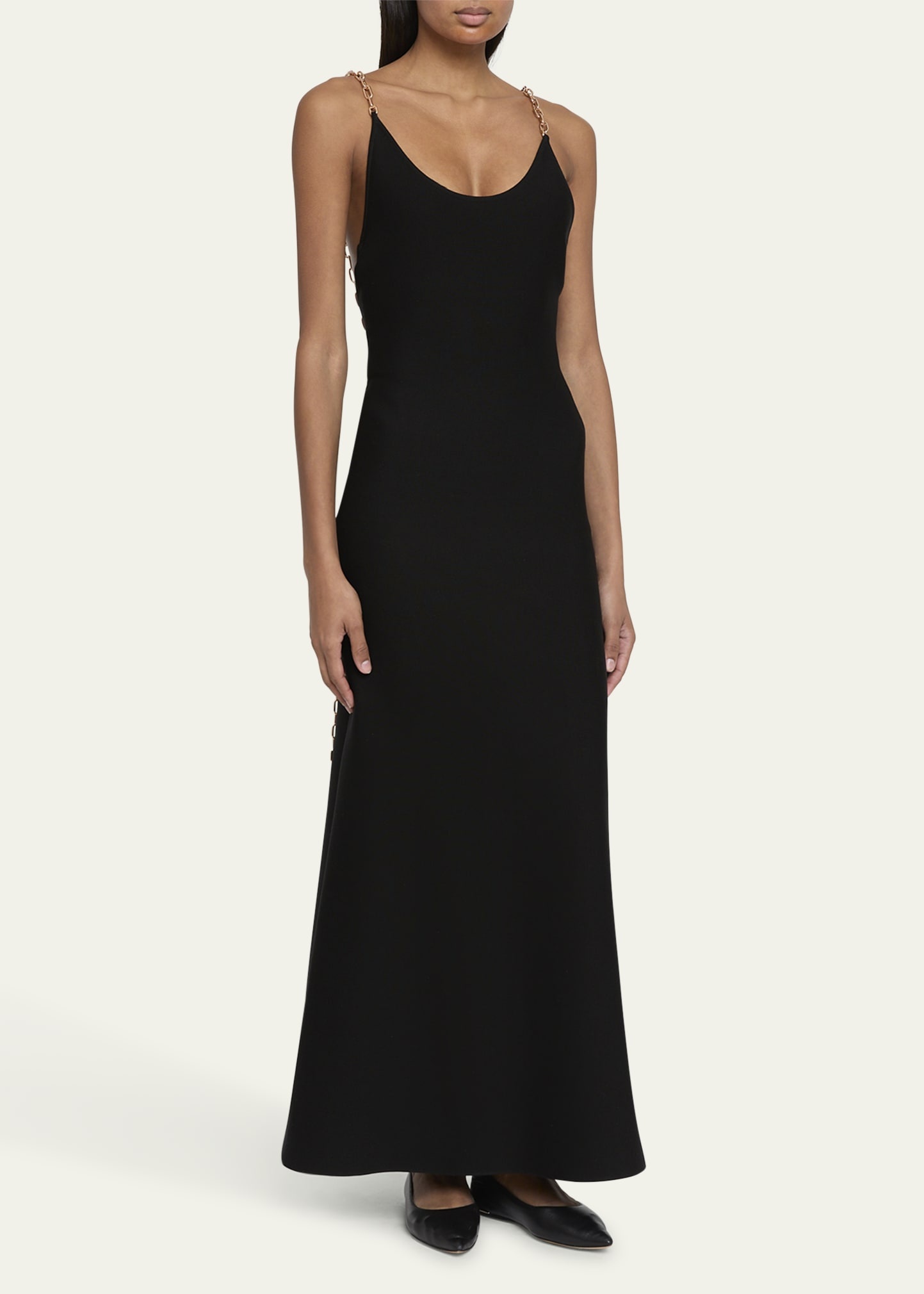 Adeona Long Chain-Strap Dress - 4