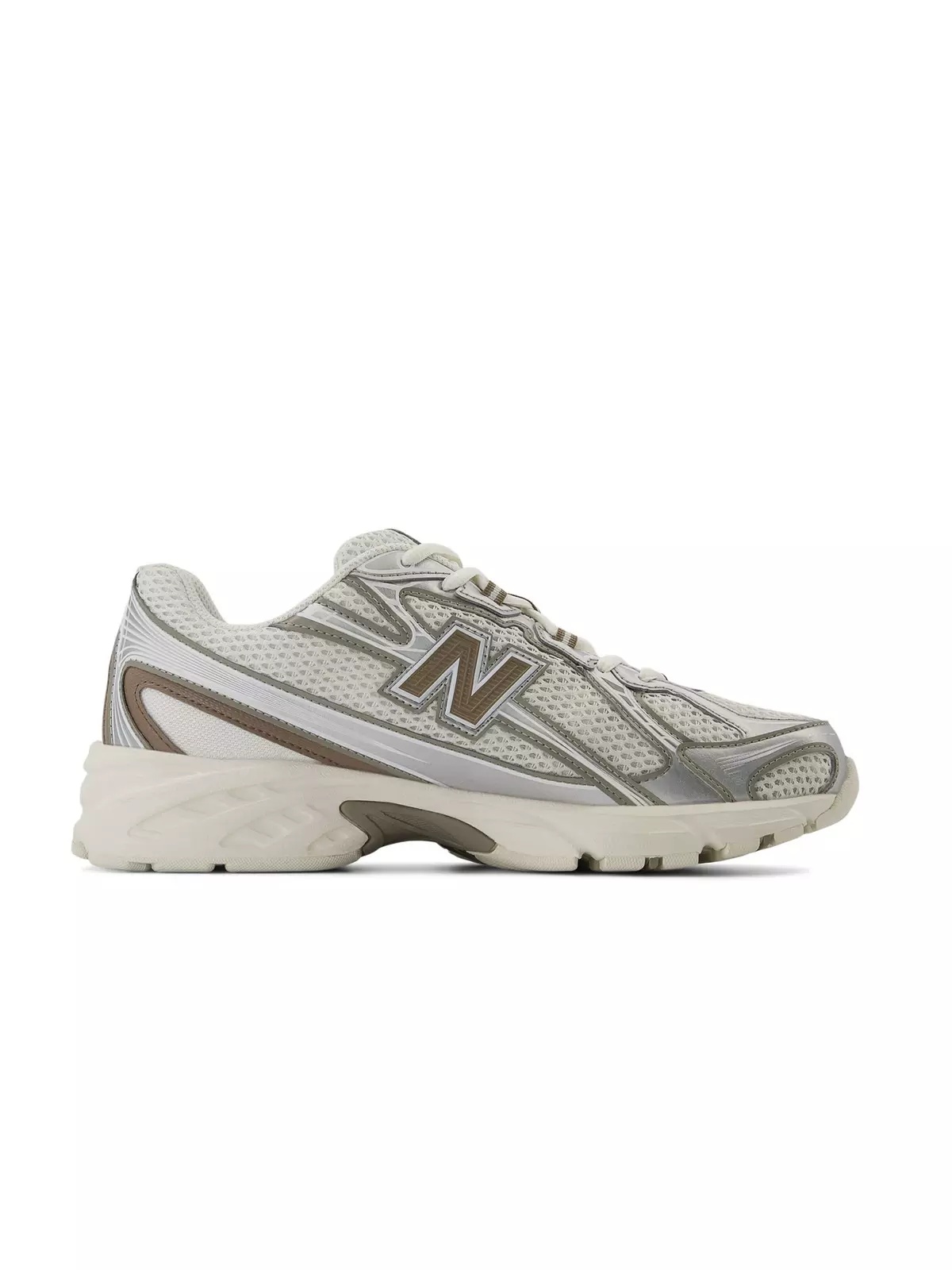 740 "White/Brown" Unisex Shoe - 2