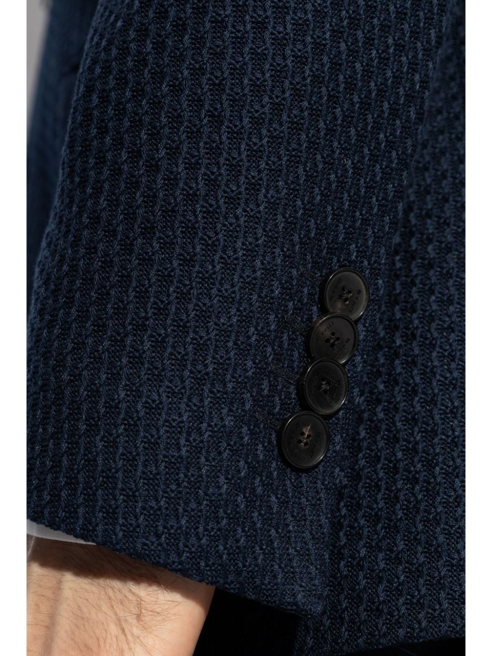 notched-lapel single-breasted blazer - 5