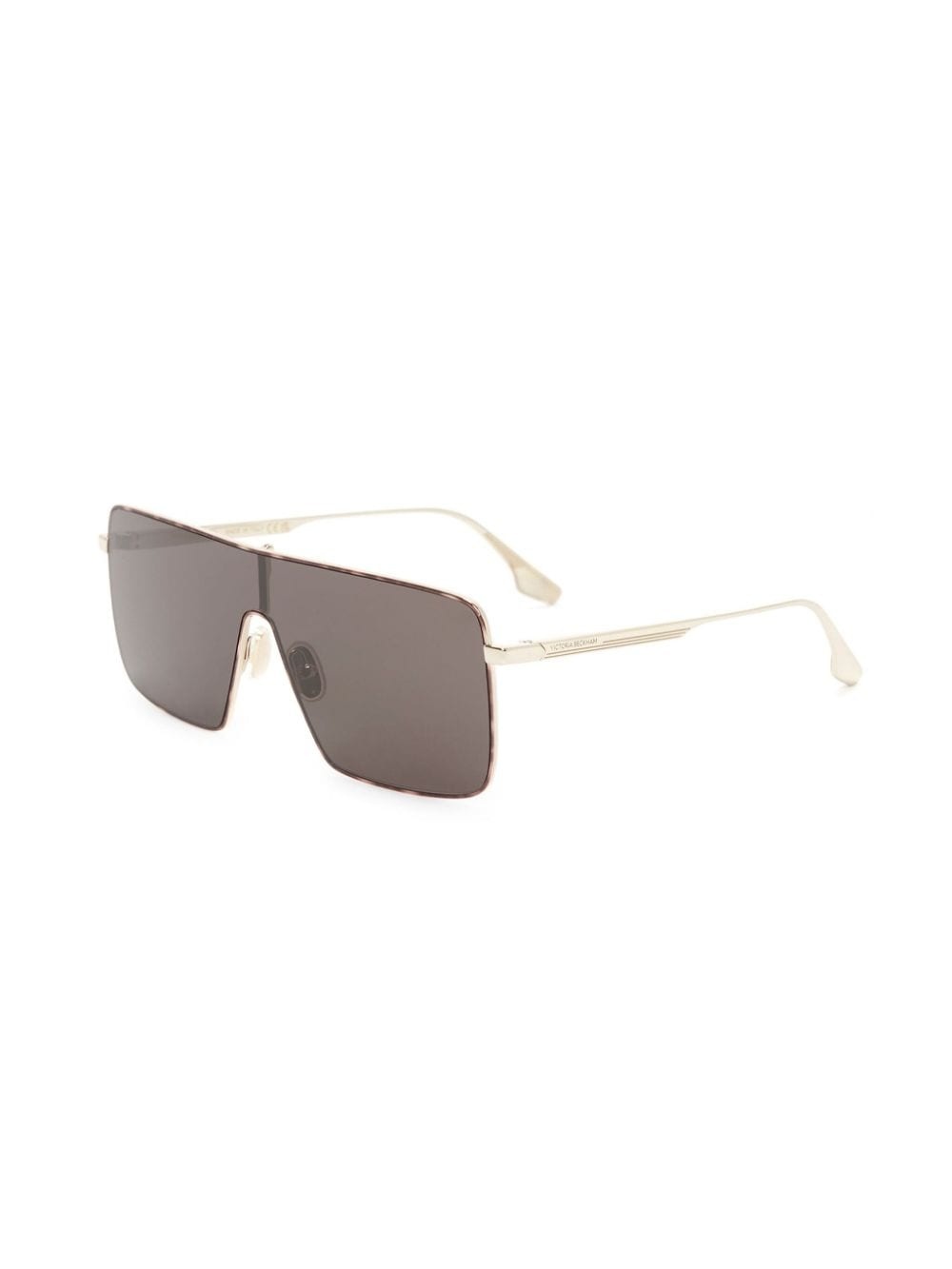 logo-engraved shield-frame sunglasses - 2