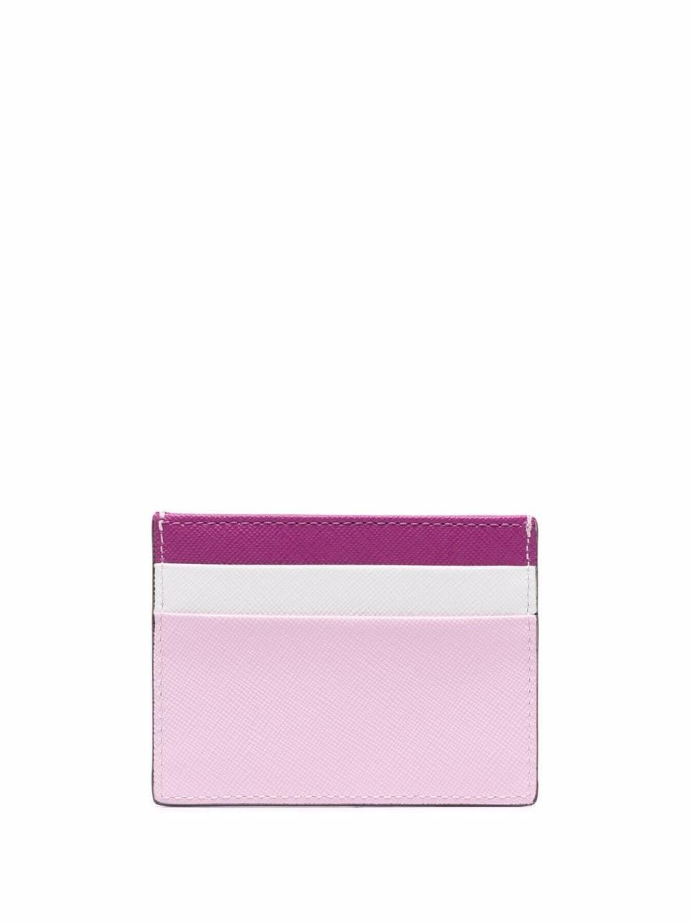 colour-block logo cardholder - 2