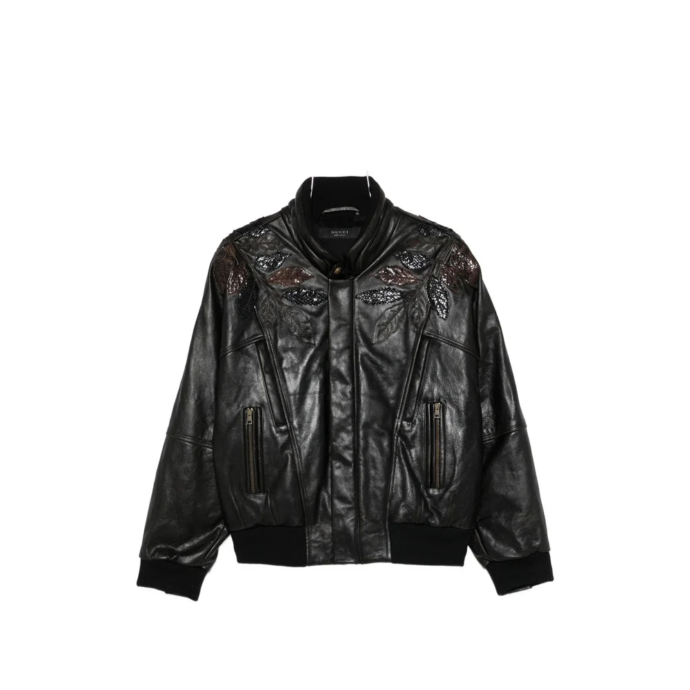 Gucci Brown Jackets - Leather Jackets Women - 1