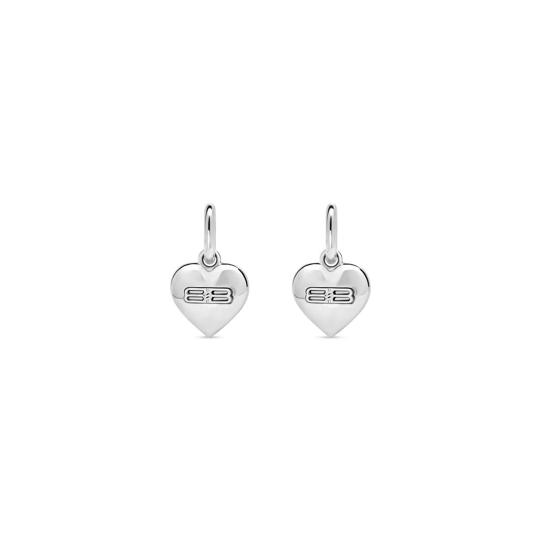 bb icon heart earrings - 1